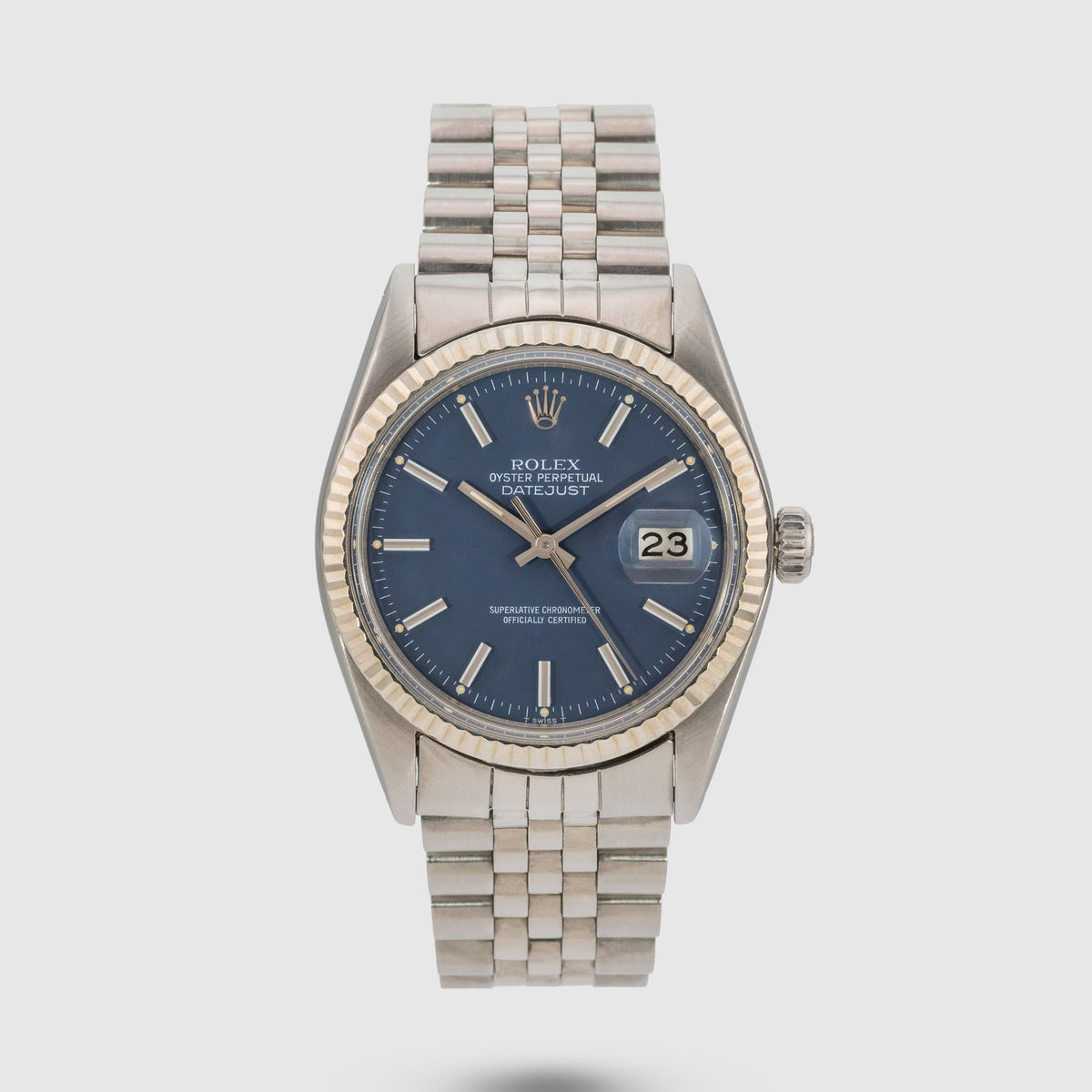 1979 Rolex Datejust Blue Dial Ref. 16014 (with Papers)