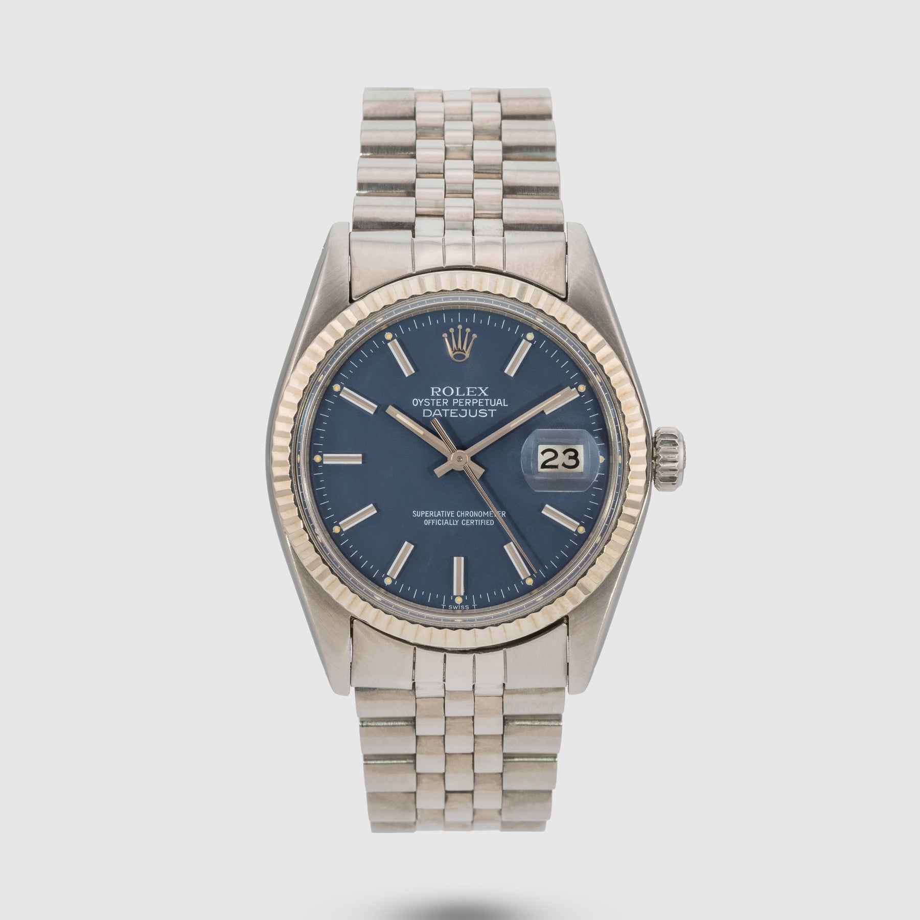 1979 Rolex Datejust Blue Dial Ref. 16014 (with Papers)