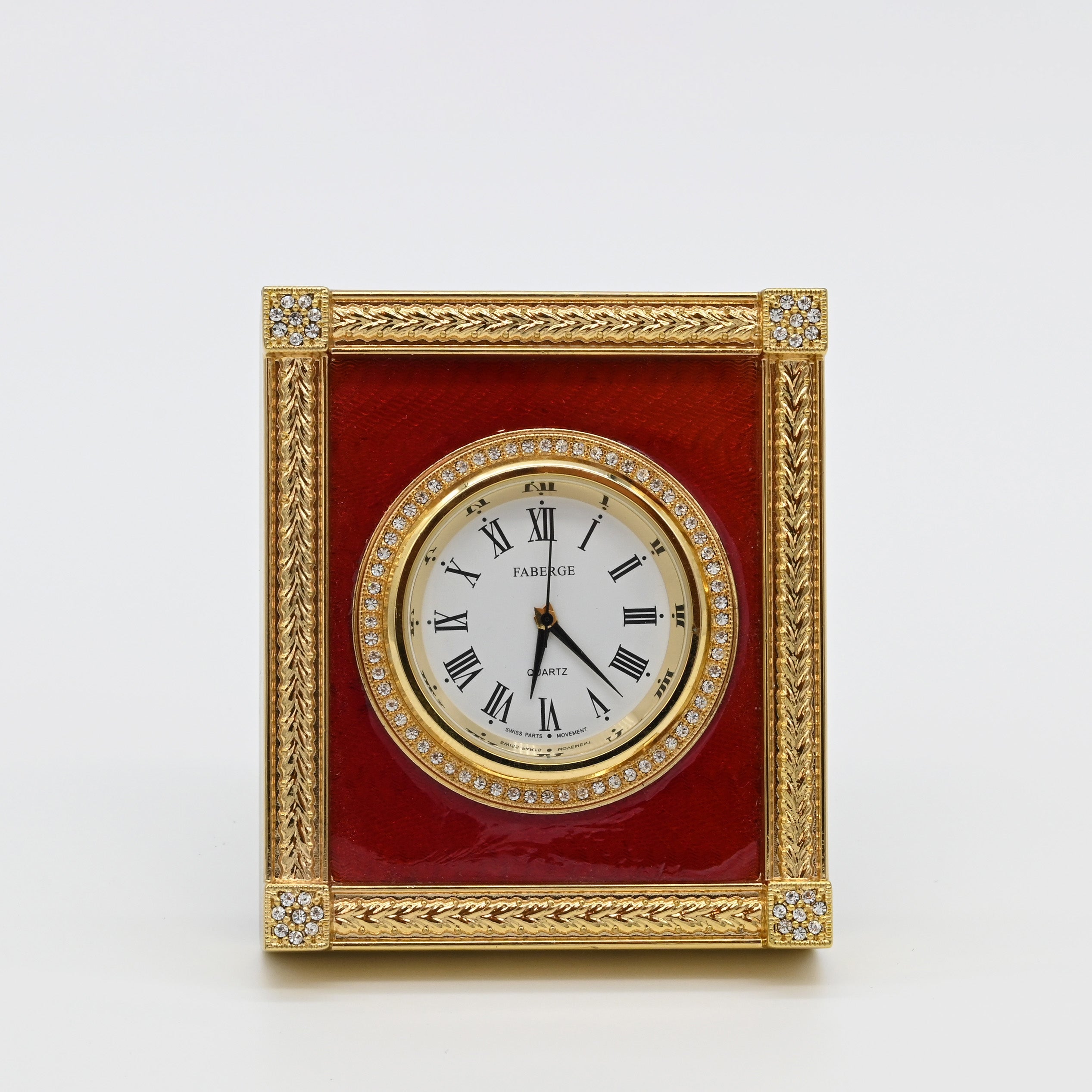 Imperial Faberge Jewelled Enamel Clock