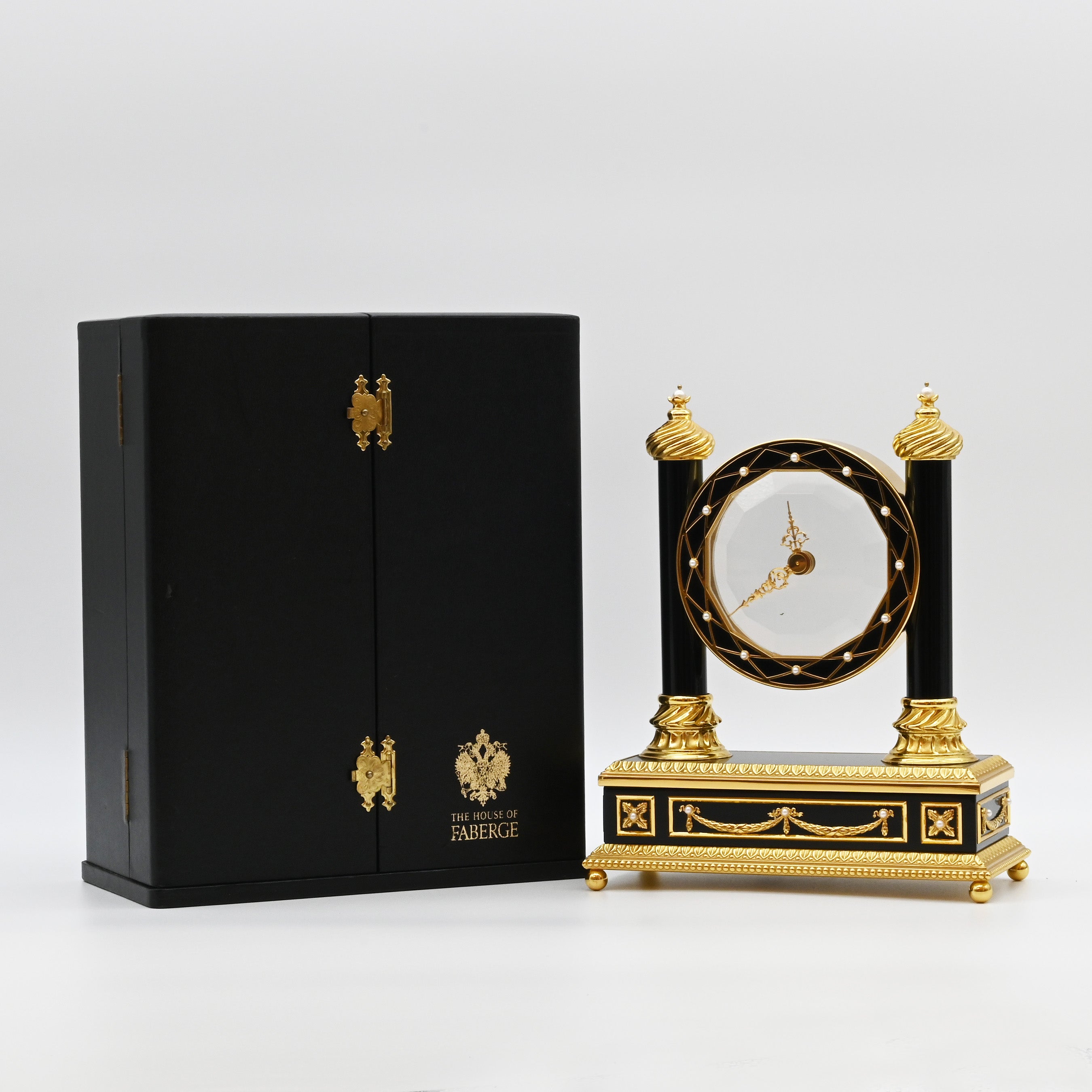 Imperial Faberge Mystery Clock by Franklin Mint 1988