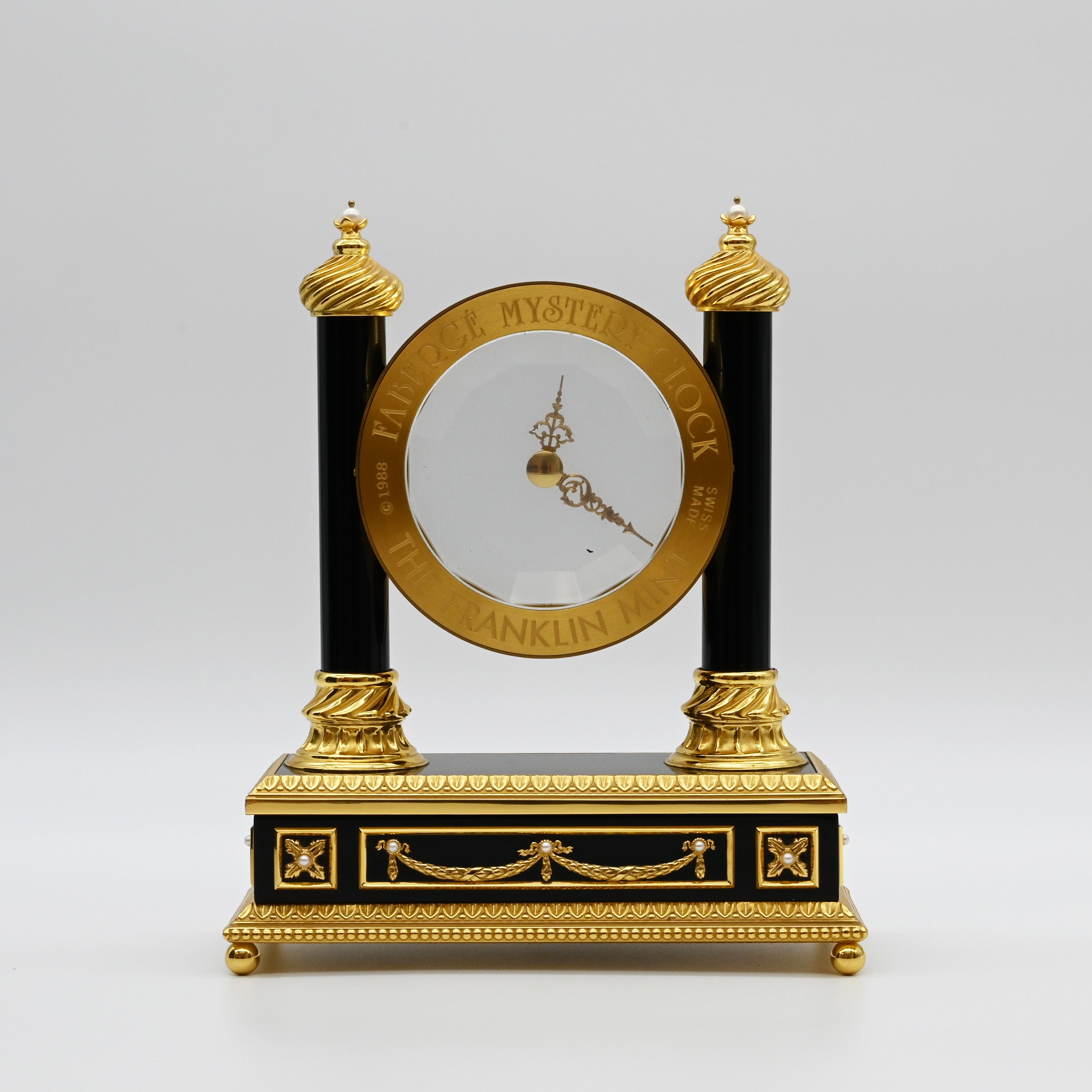 Imperial Faberge Mystery Clock by Franklin Mint 1988