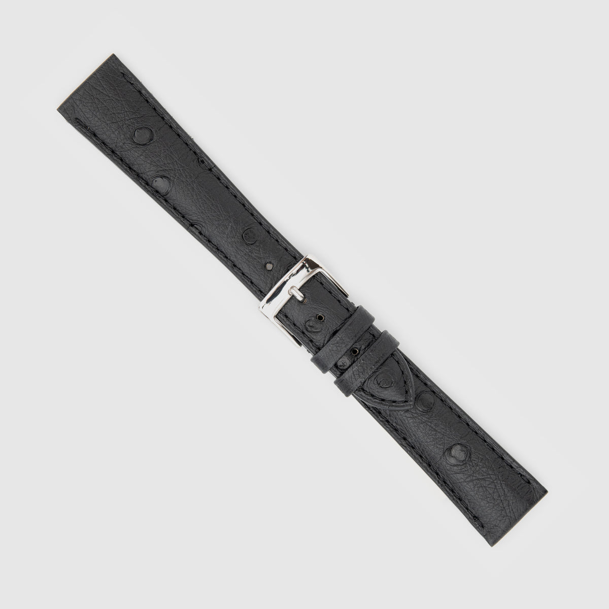 Camille Fournet Strap Ostrich Black (Multiple Sizes)