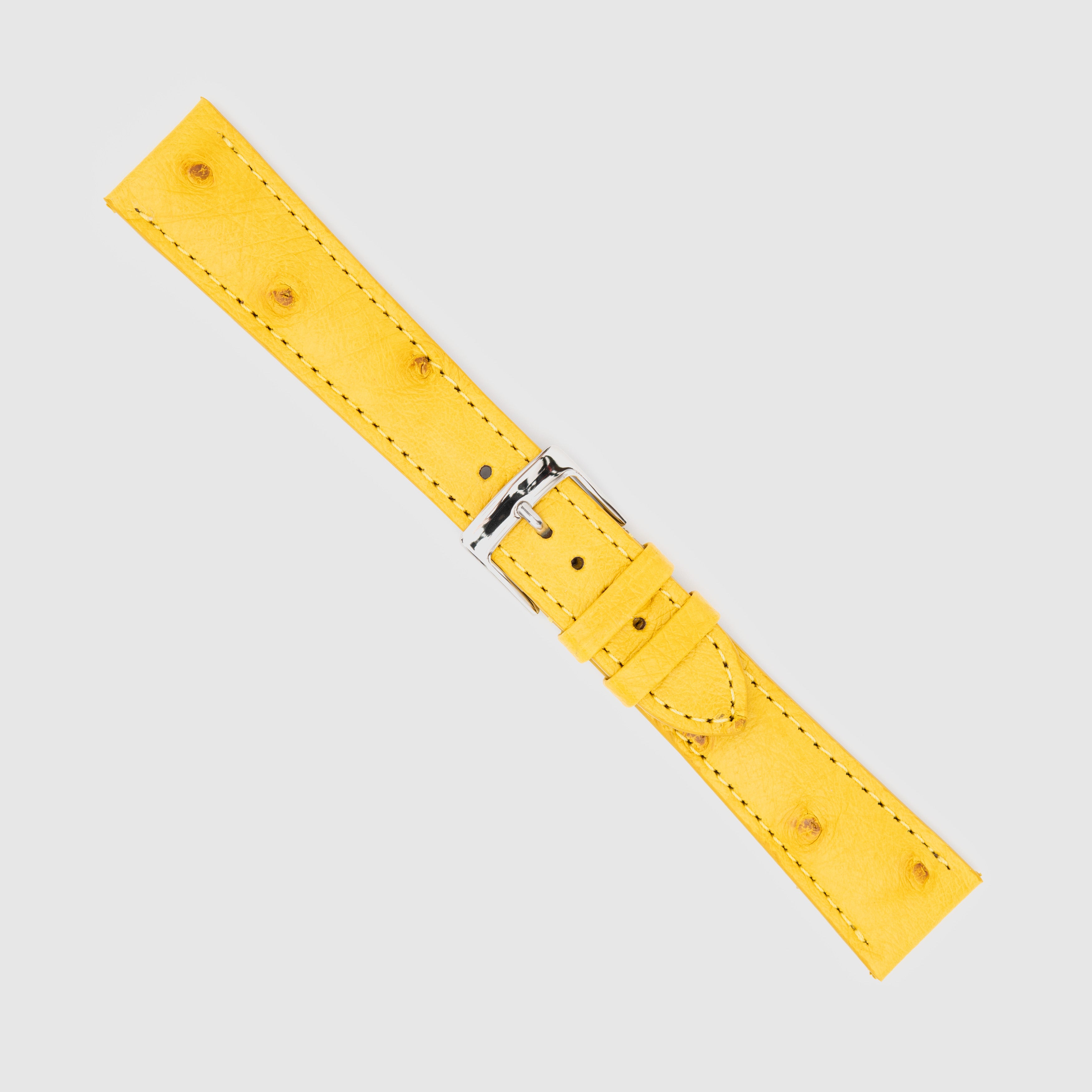 Camille Fournet Strap Ostrich Yellow