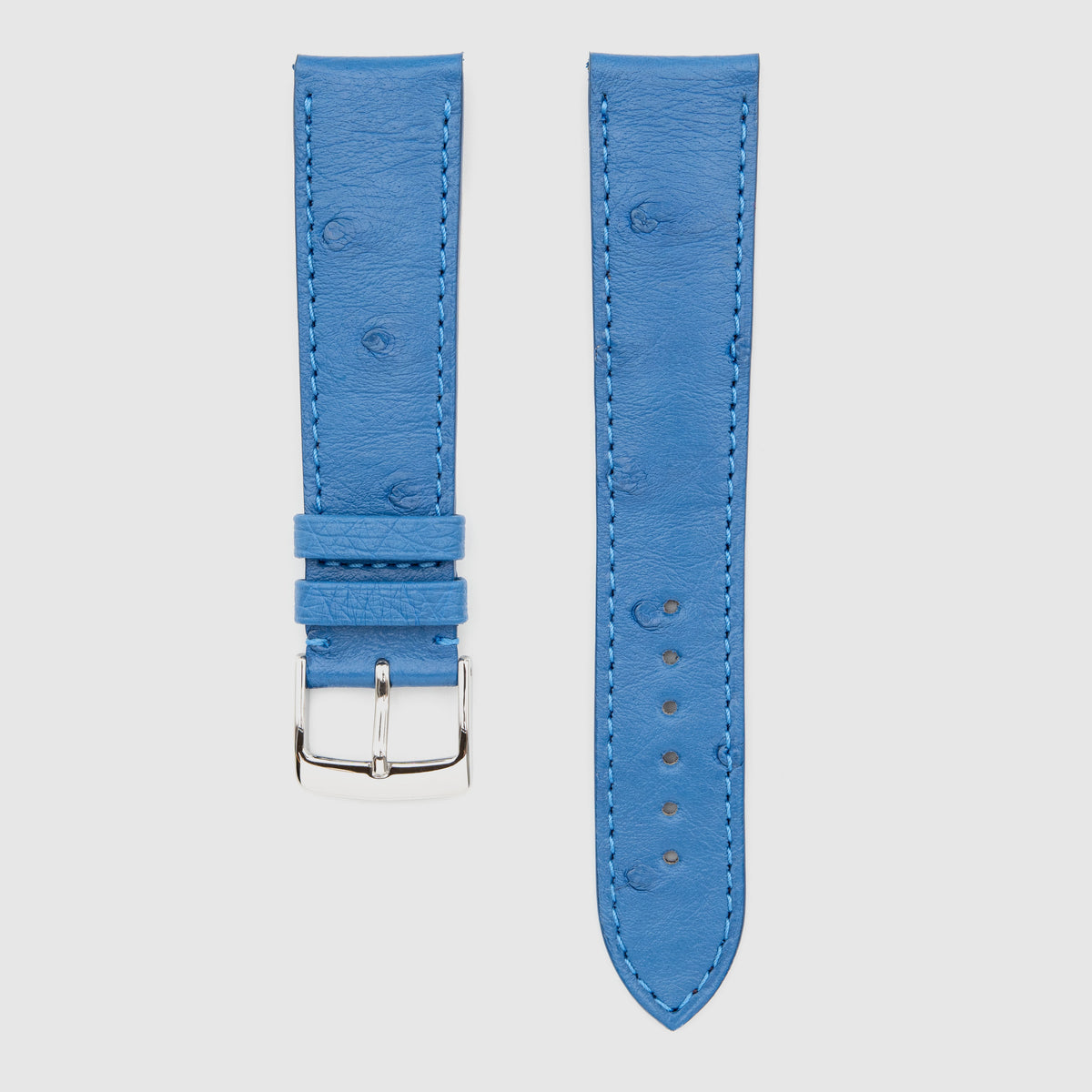 Camille Fournet Strap Ostrich Lapis (Multiple Sizes)