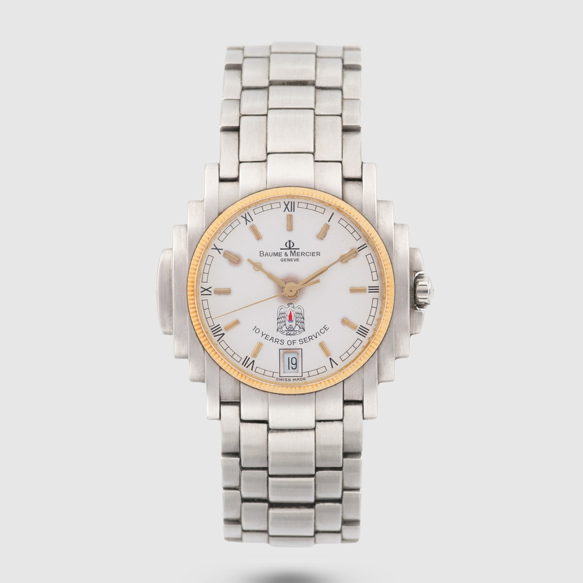 1990's Baume & Mercier Shogun ADNOC 10 Years Service Ref. 5136.018.3 (with Box)