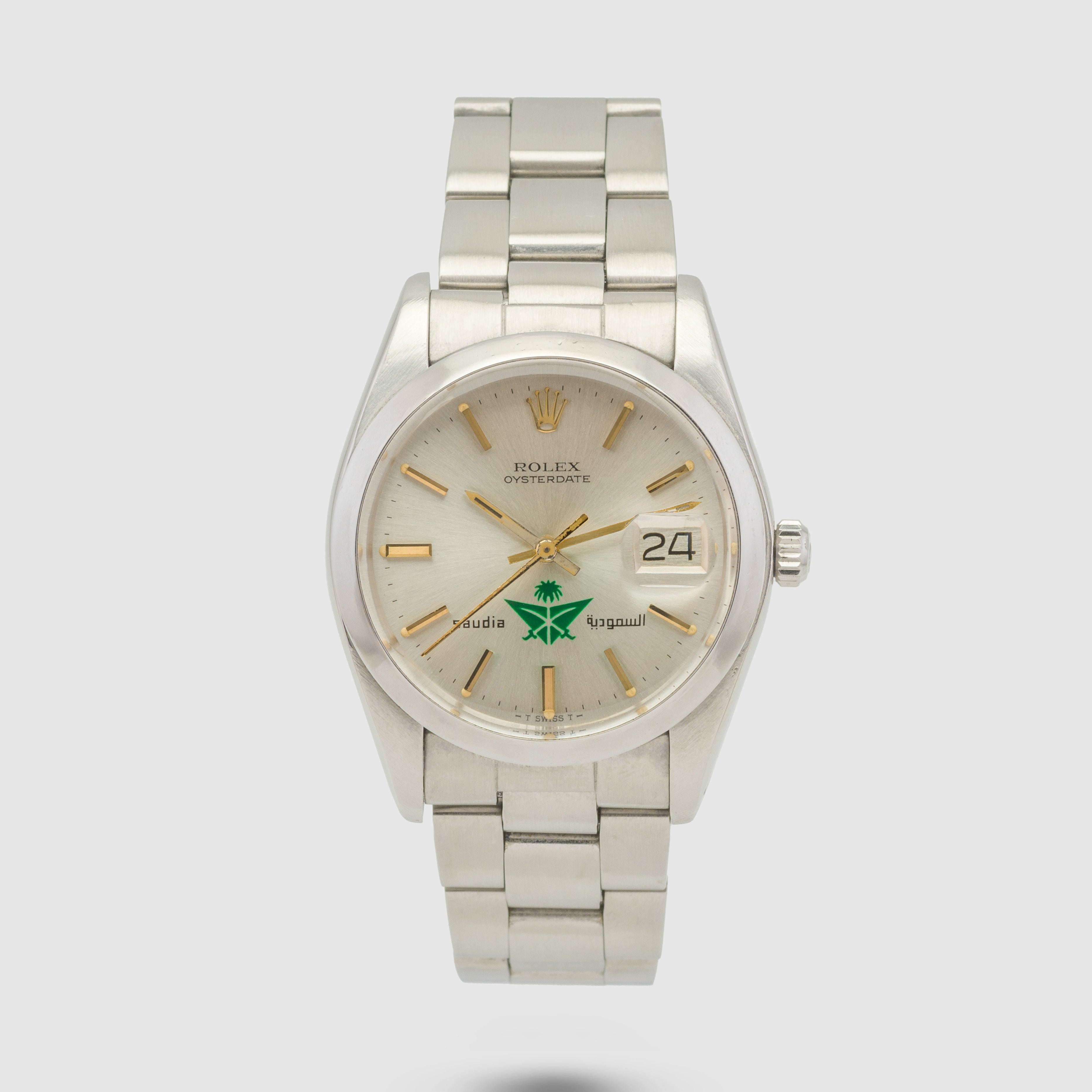 1979 Rolex Oysterdate Precision Silver Saudia Airlines Dial Ref. 6694