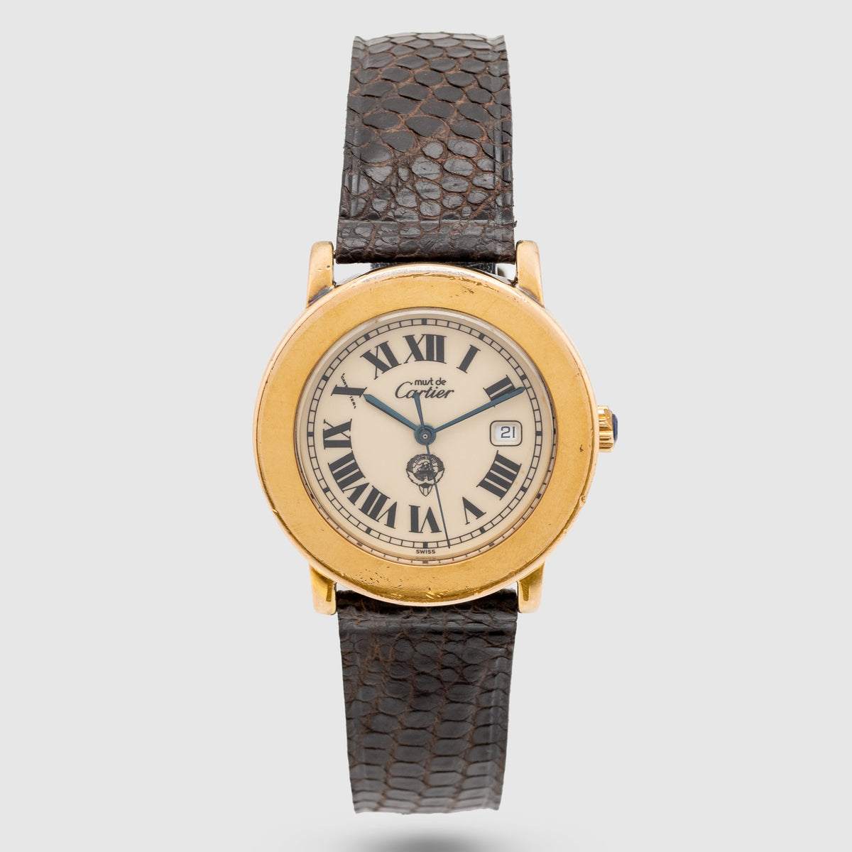 1990's Cartier Must De Cartier Ronde 'Kuwait Logo' Ref. 1800 1 (with Box)