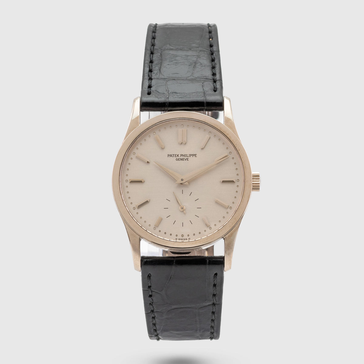 1995 Patek Philippe Calatrava White Gold Ref. 3796 (with Extract of Archives)