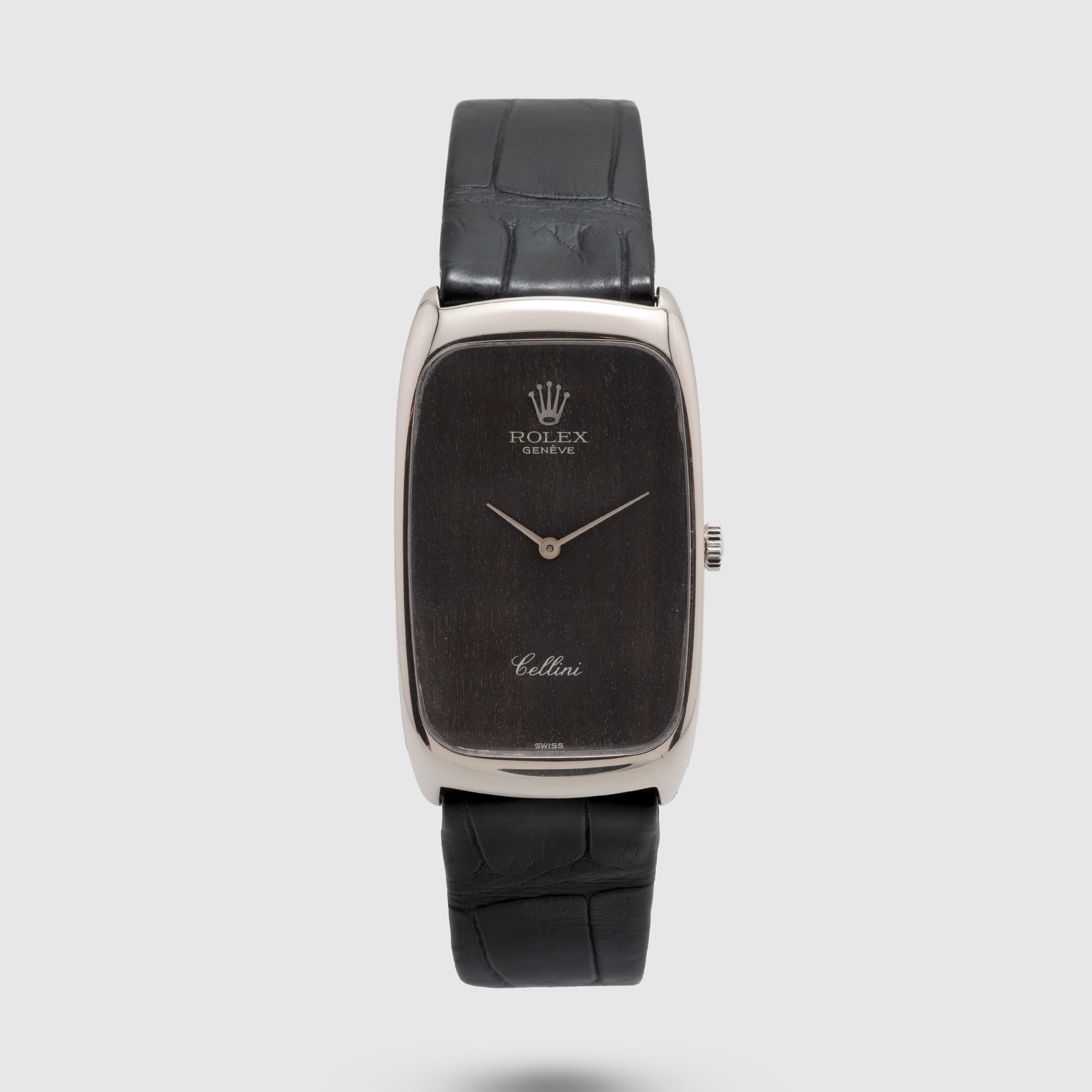 1975 Rolex Cellini 18k White Gold Wood Dial Ref. 4108