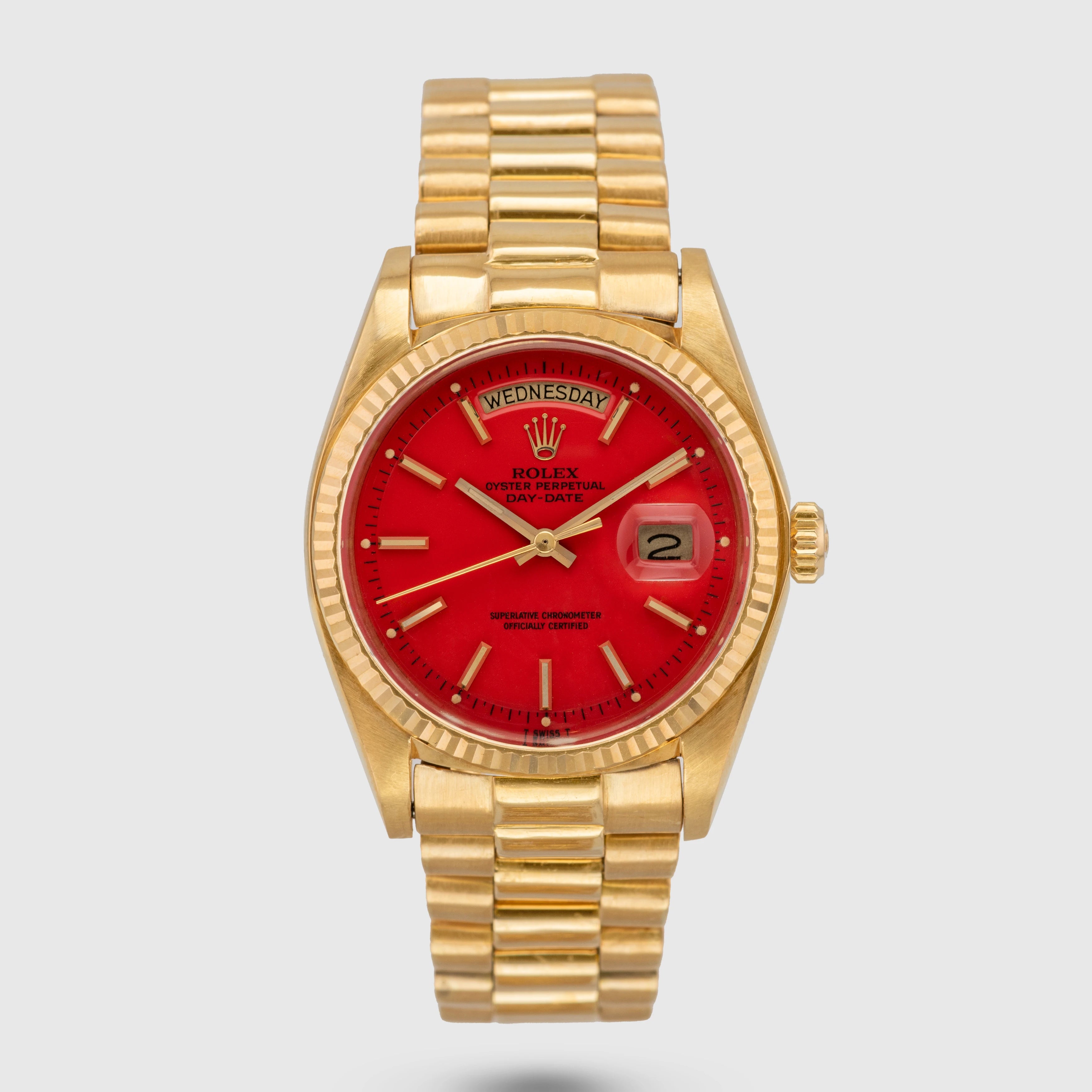 1975 Rolex Day Date Red Stella Dial Ref. 1803
