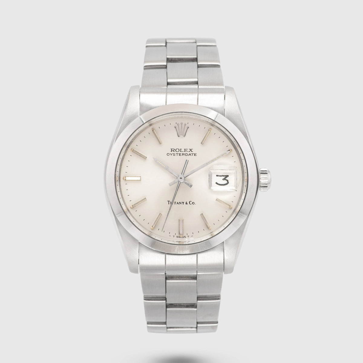 1982 Rolex Oyster Date 'Tiffany & Co.' Silver Dial Ref. 6694 (with Box)