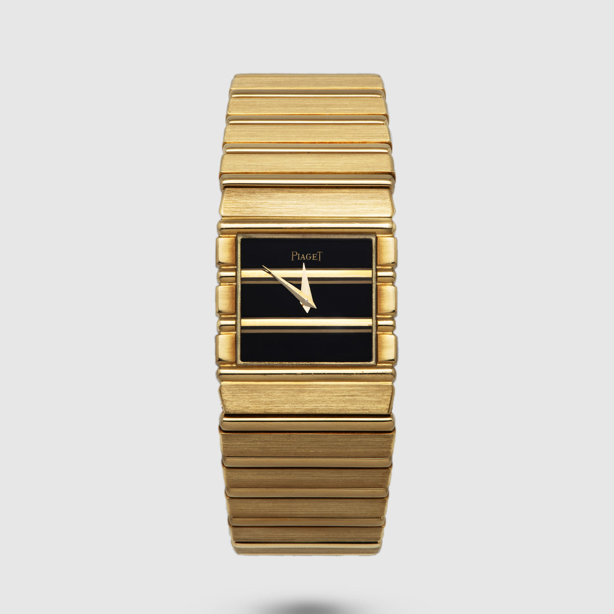 1980's Piaget Polo 18K Yellow Gold Black Dial Ref. 7131 c 701