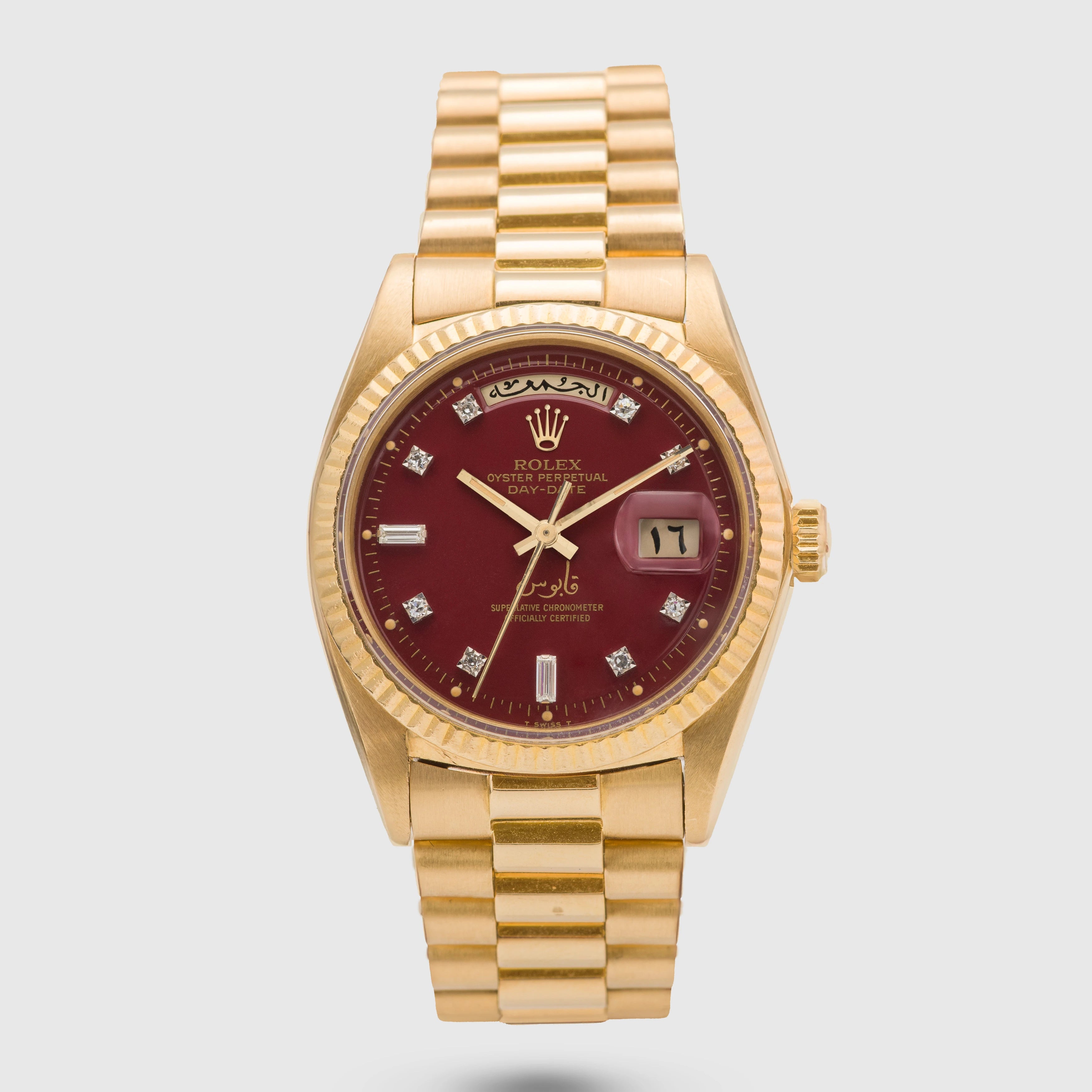 1972 Rolex Day Date Oxblood Stella 'Qaboos' Ref. 1803