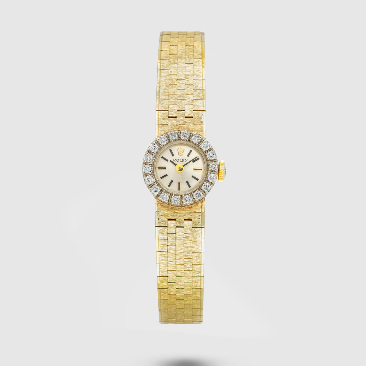 1973 Rolex Precision Ladies 14k Yellow Gold with Diamonds Ref. 4431 (with Box & Papers)