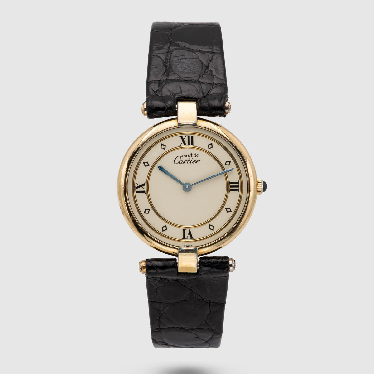 1990's Cartier Must De Vermeil Ivory Dial Ref. 590003