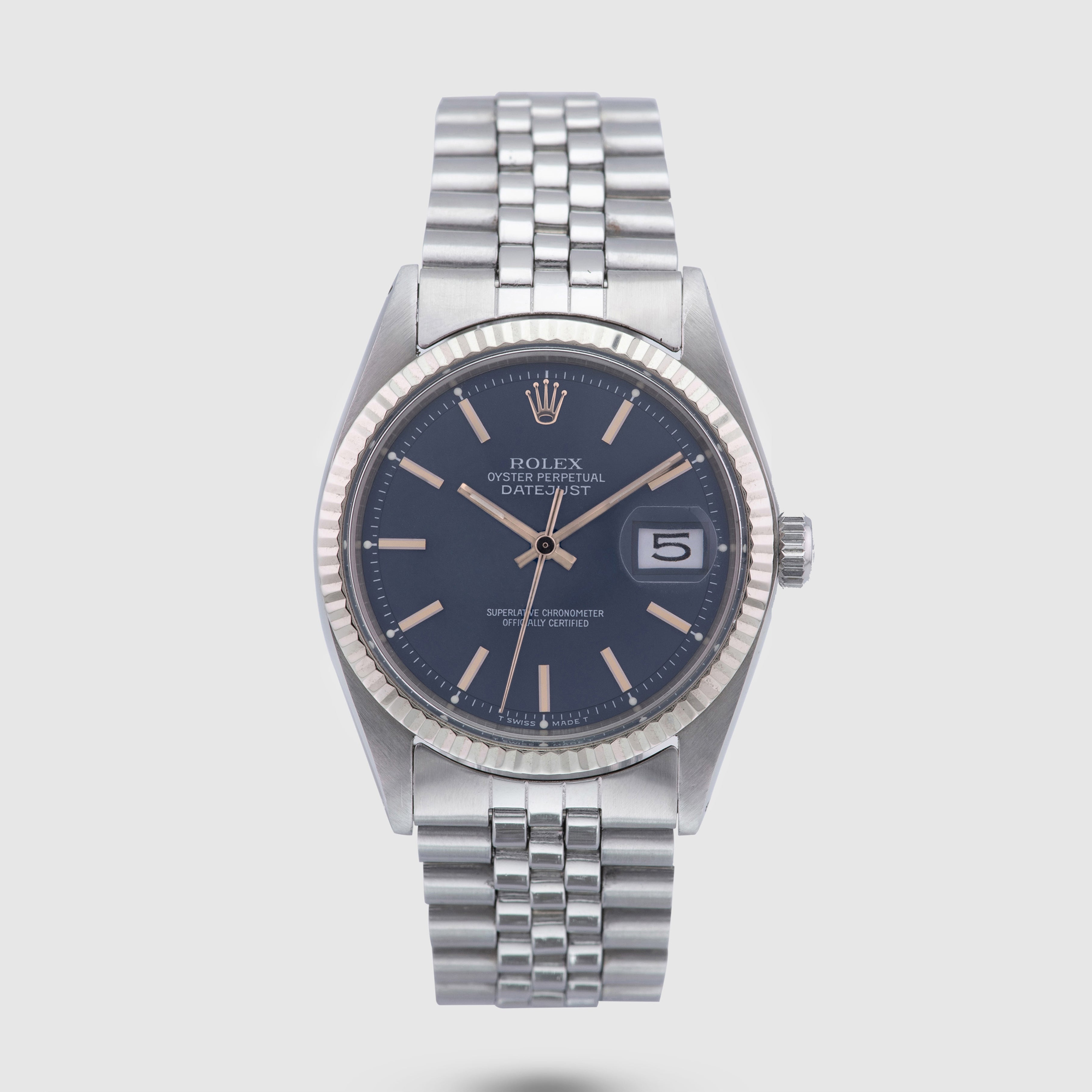1972 Rolex Datejust St/WG Blue Dial Ref. 1601