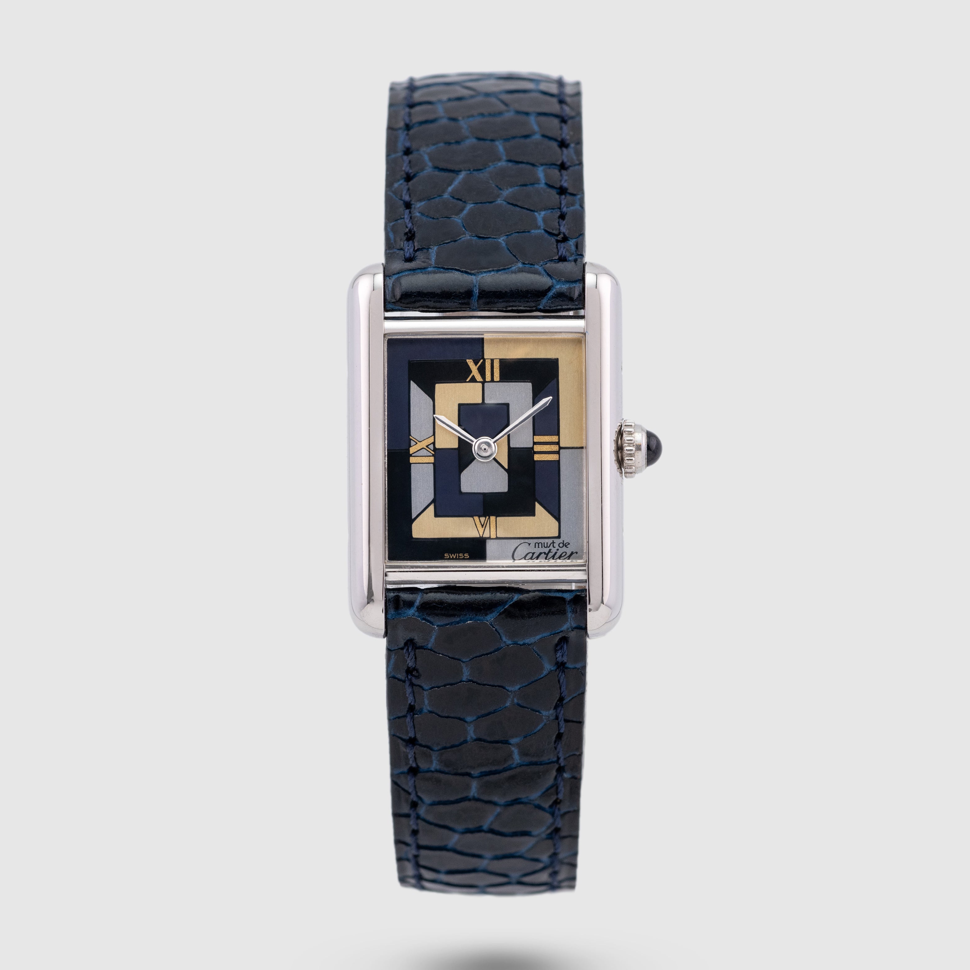 1995 Cartier Tank Must de Cartier Art Deco Dial NOS 925 Silver Ref. W1008195 (Full Set)