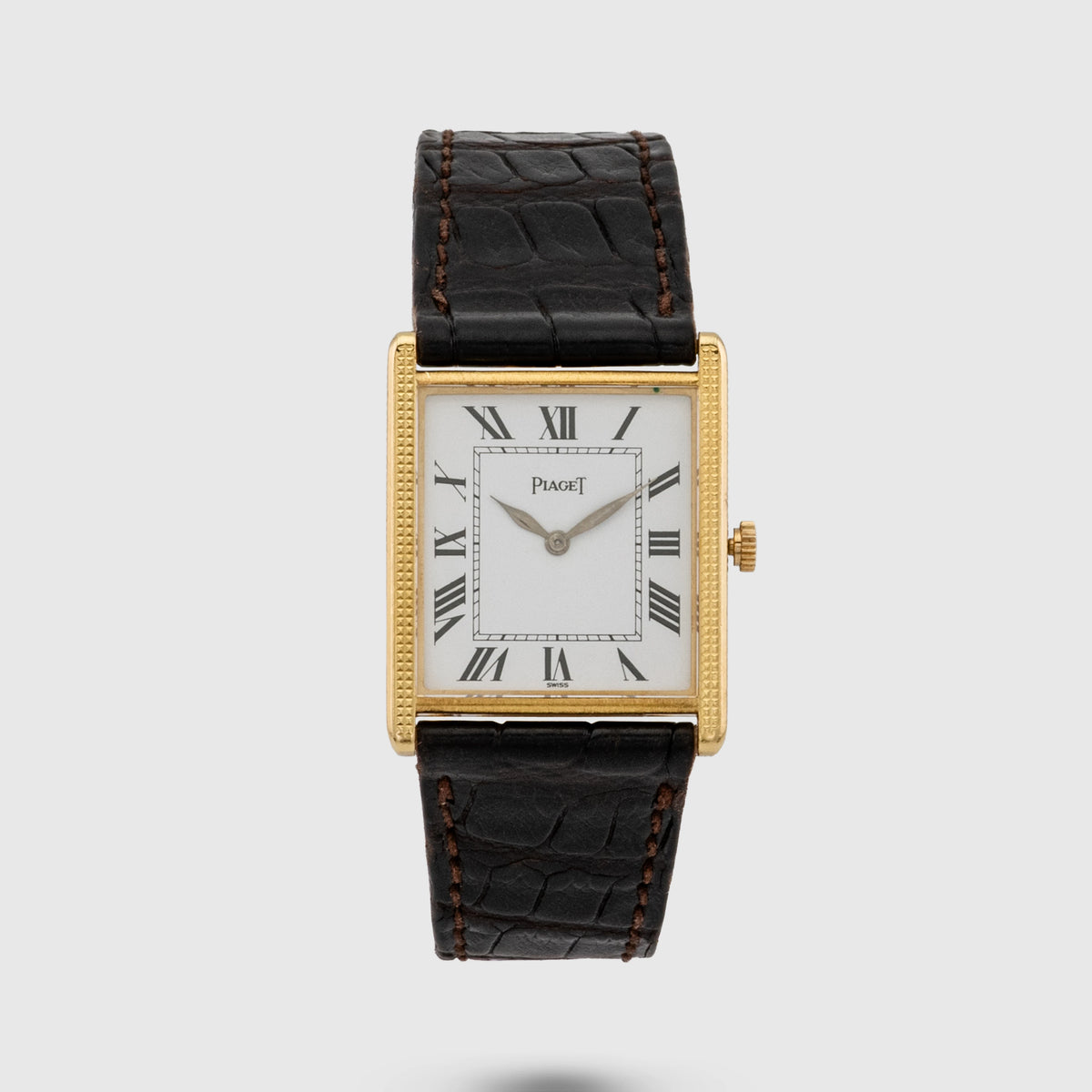 1980's Piaget Tank 'Clous de Paris' 18K Yellow Gold Ref. 9294
