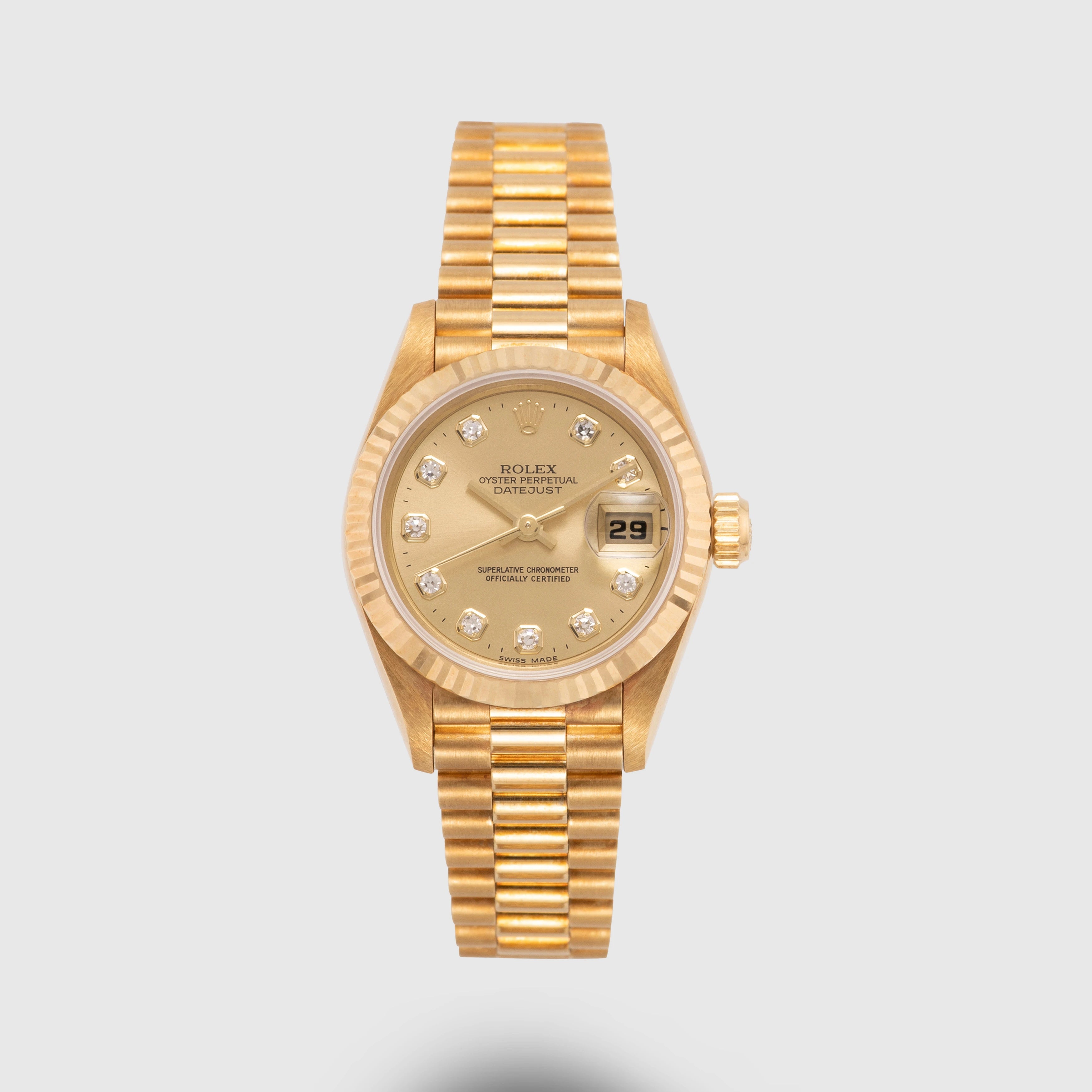 1999 Rolex Lady Datejust Champagne Diamond Dial Ref. 69178 (with Papers)