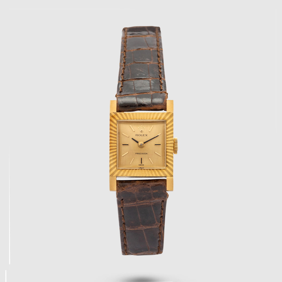 1972 Rolex Precision Champagne Linen Dial Yellow Gold 'Like new' Ref. 2157
