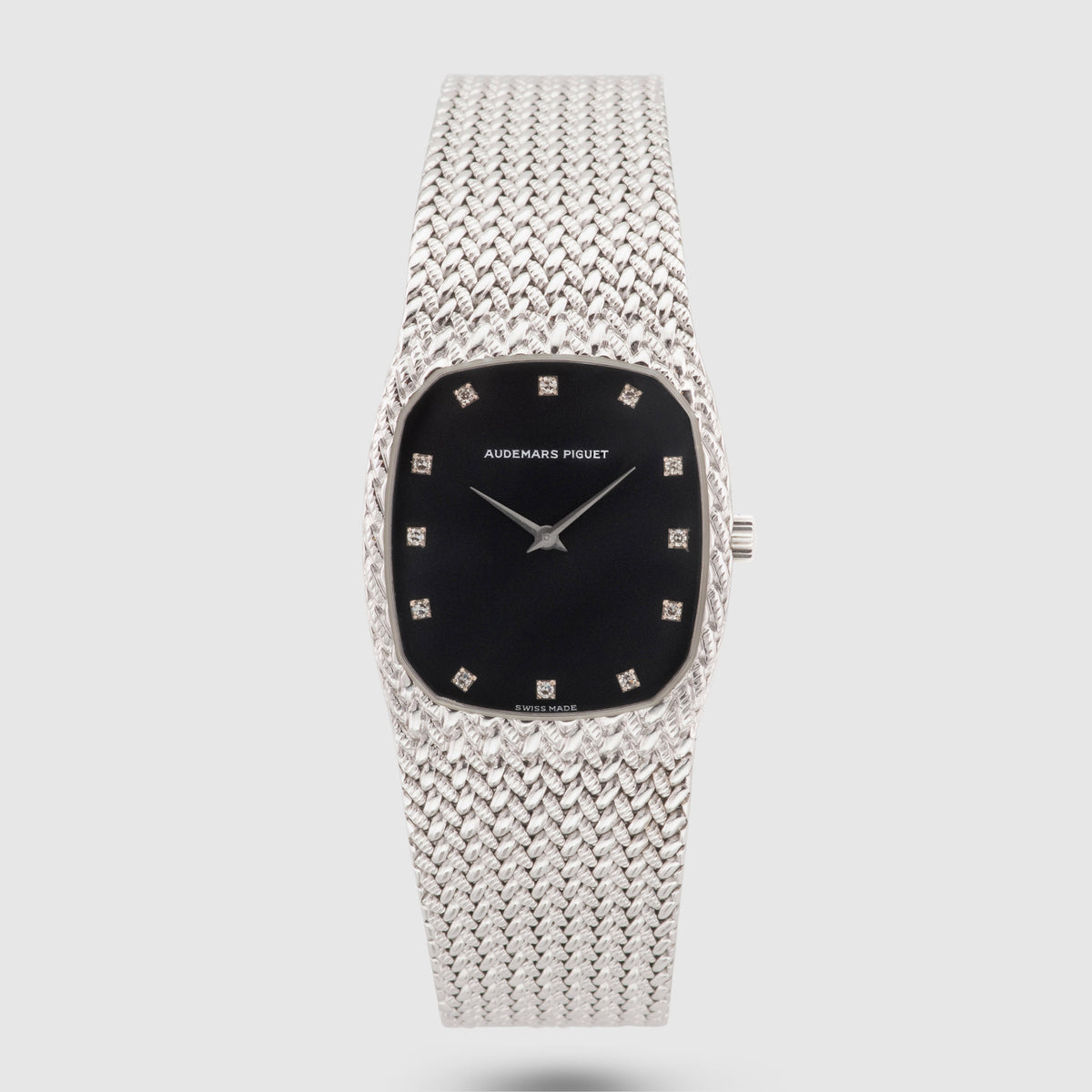 1980's Audemars Piguet Cobra White Gold Black with Diamonds Dial Ref. 14126BC