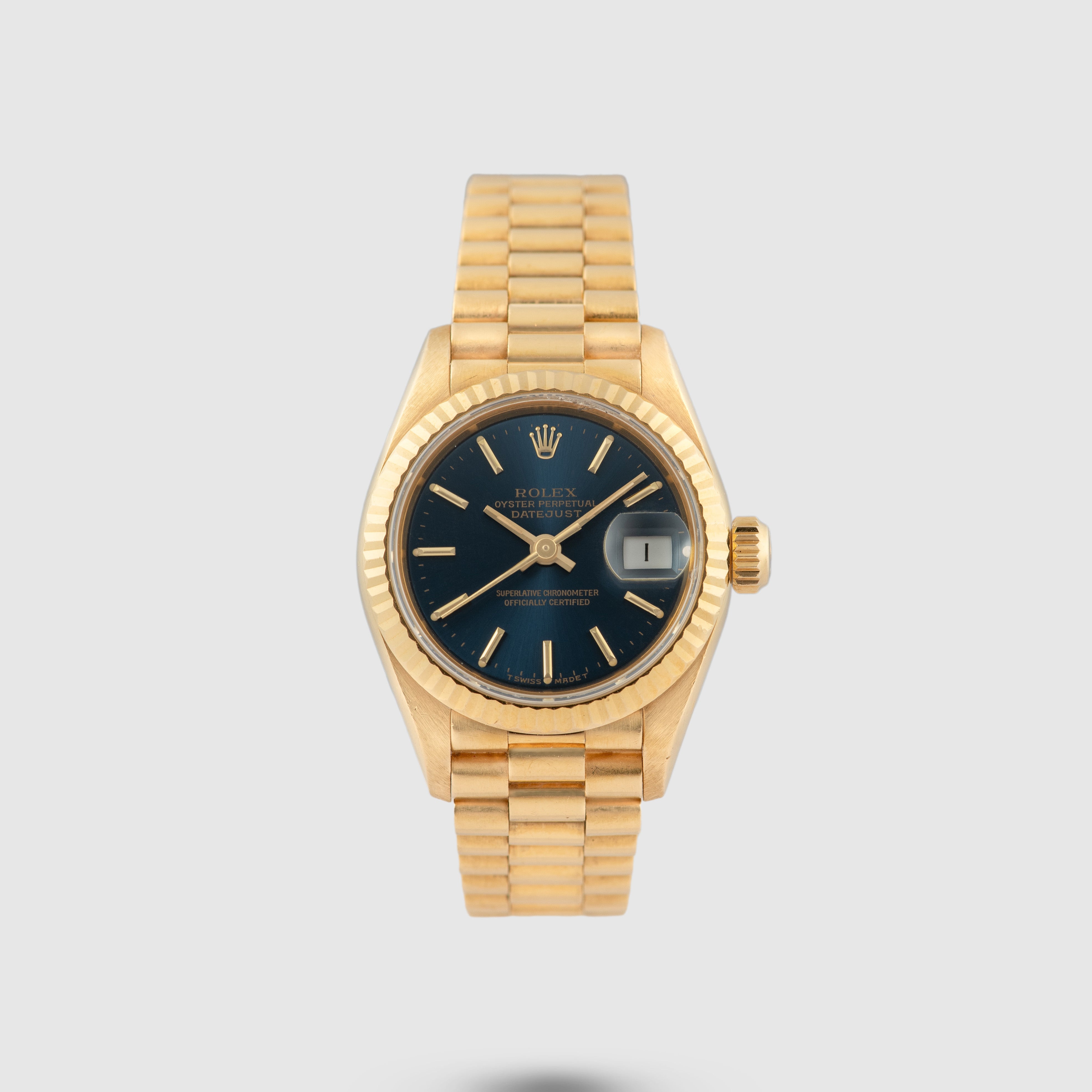 1992 Rolex Lady Datejust 18k Yellow Gold Ref. 69178 (with Box & papers)