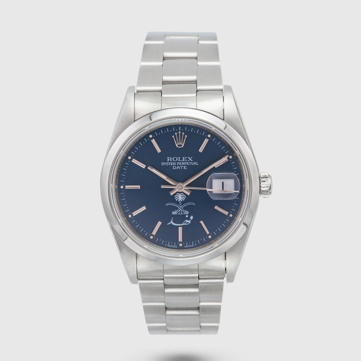 1991 Rolex Oyster Perpetual Date Saudi Logo 'Fahd' Ref. 15200