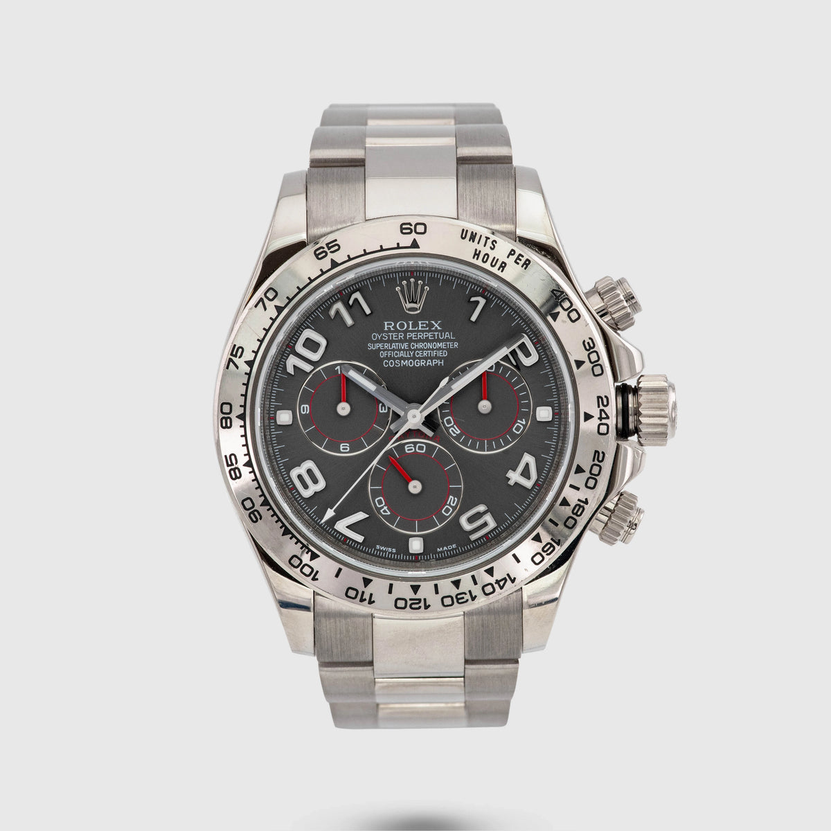 2010 Rolex Daytona Grey Racing Dial Ref. 116509 (Box & Certificate)
