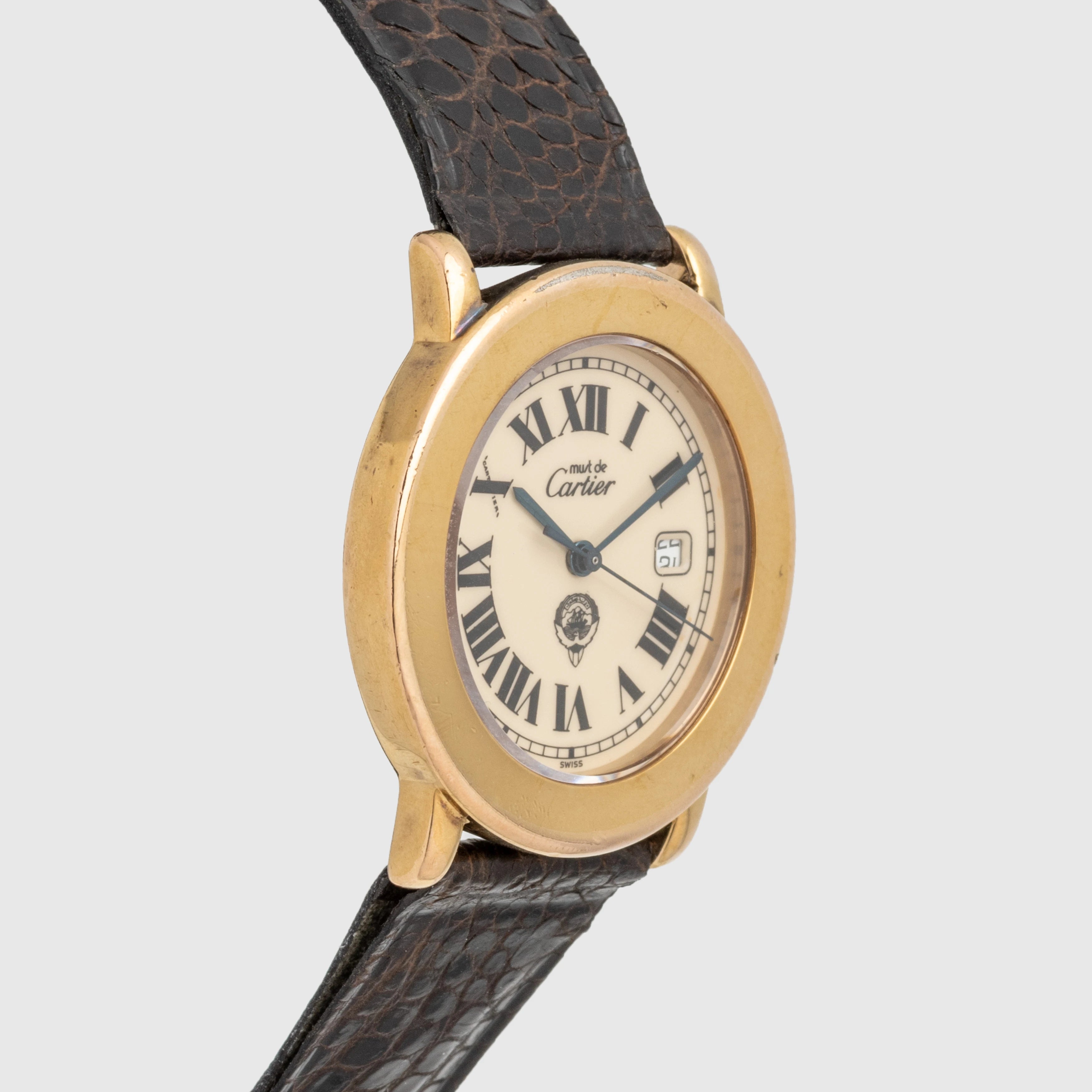 1990's Cartier Must De Cartier Ronde 'Kuwait Logo' Ref. 1800 1 (with Box)