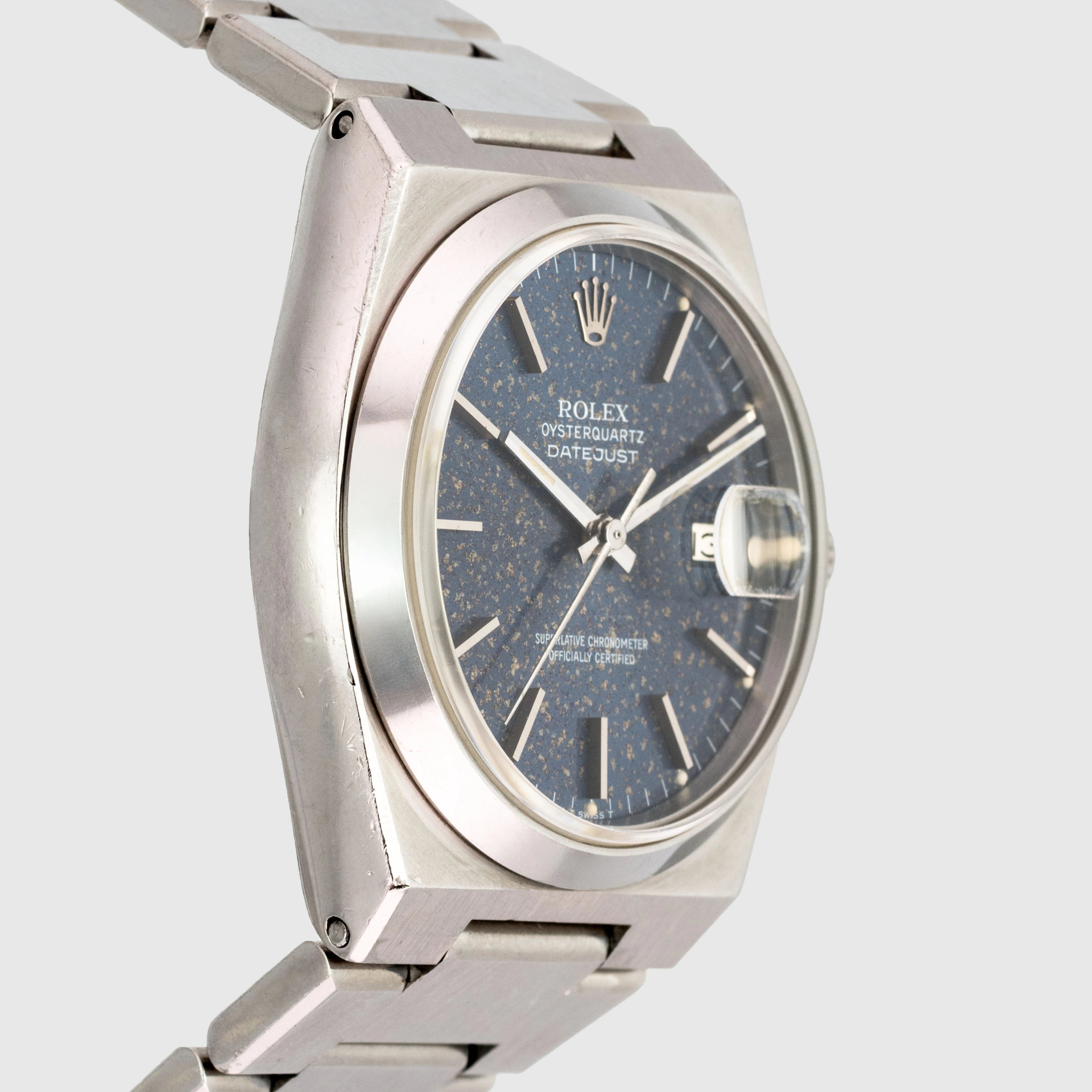 1980 Rolex Datejust Oysterquartz Blue Tropical Dial Ref. 17000