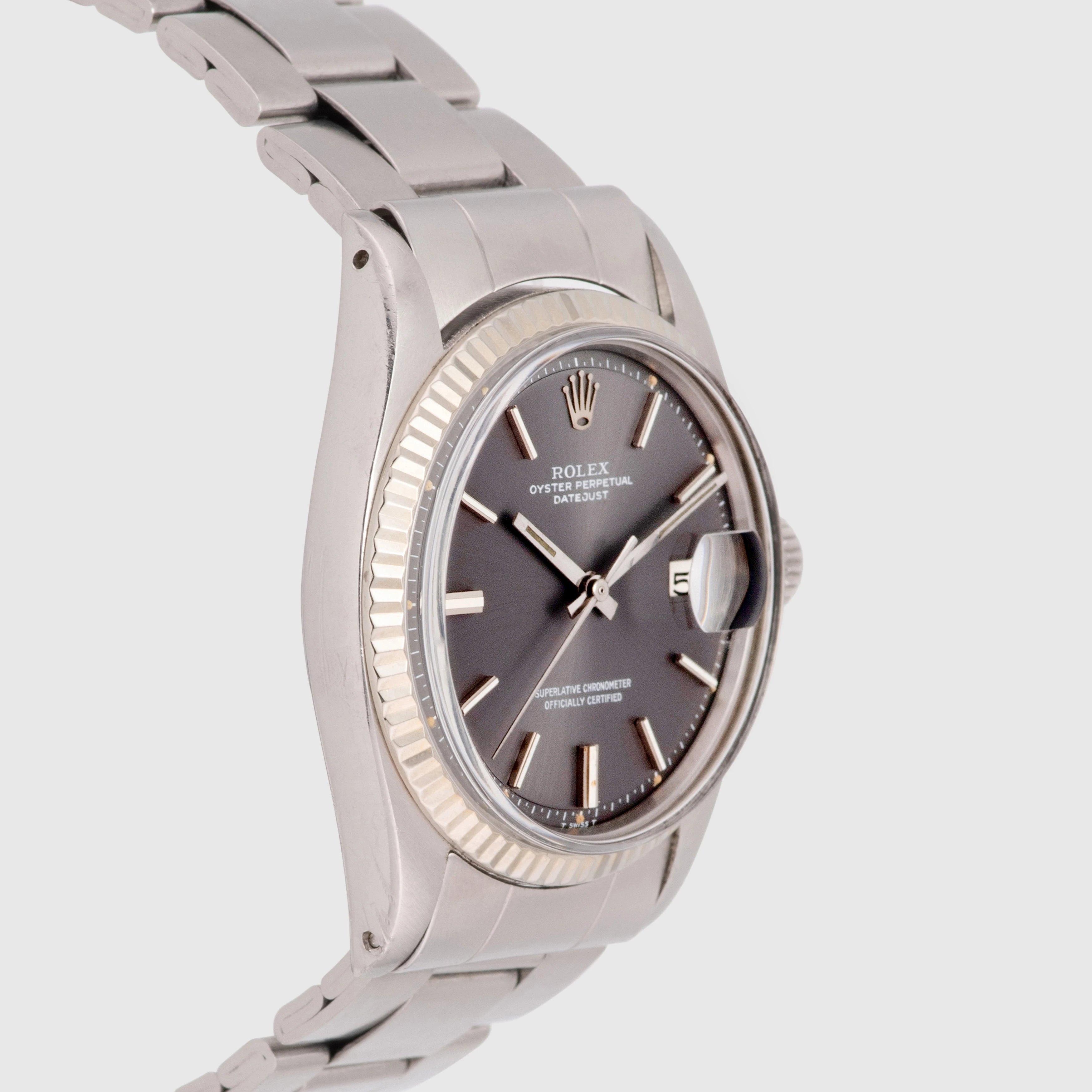 1978 Rolex Datejust Grey Dial Oyster Bracelet Ref. 1601