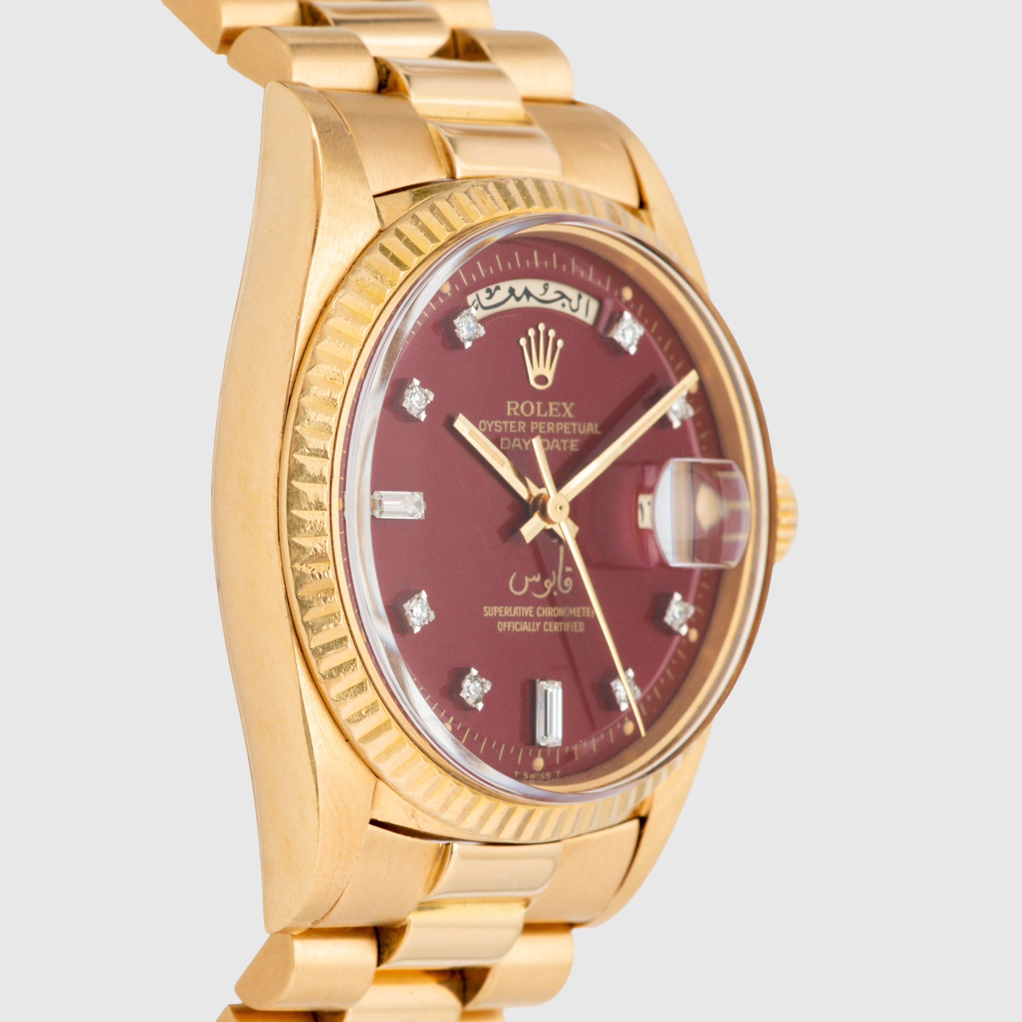 1972 Rolex Day Date Oxblood Stella 'Qaboos' Ref. 1803