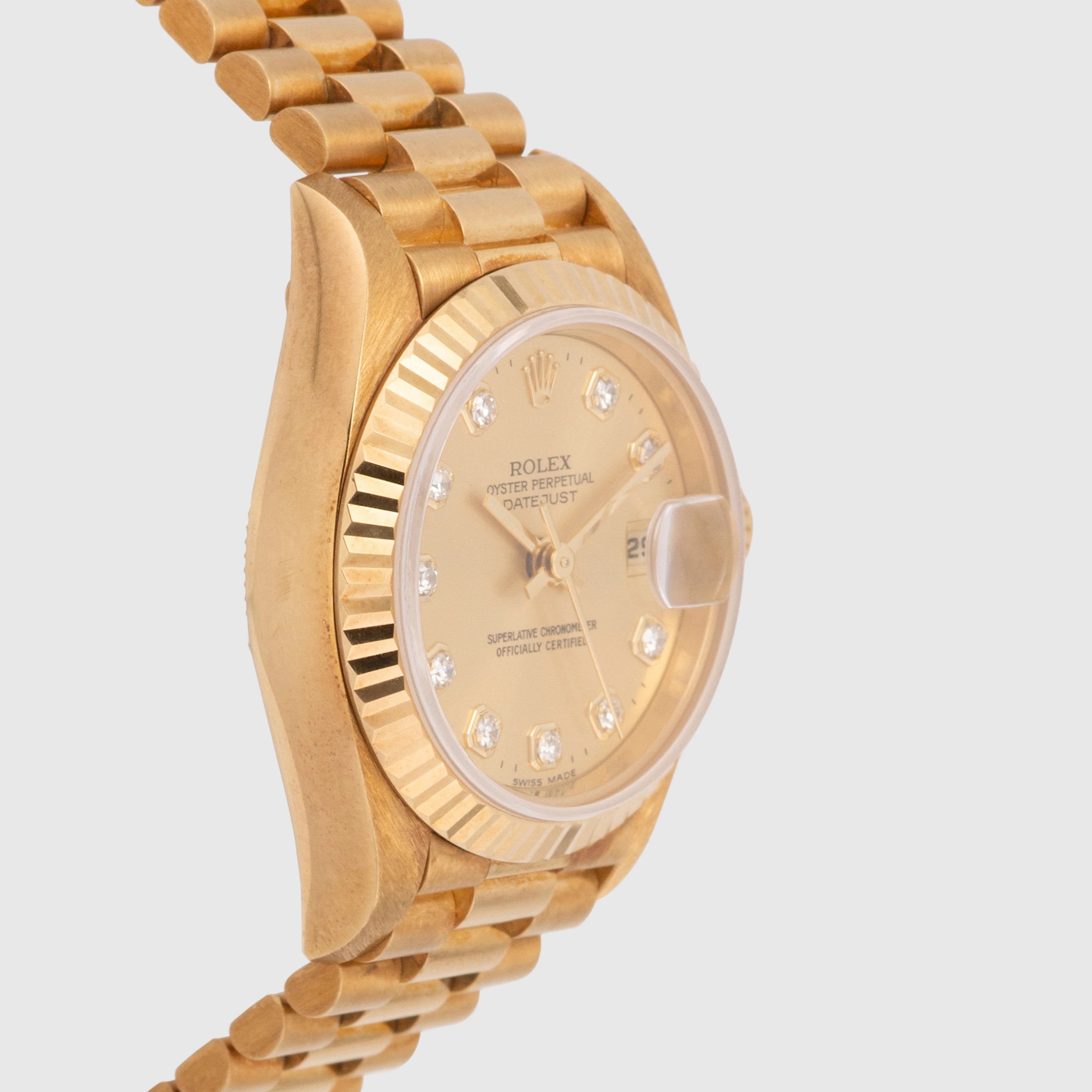 1999 Rolex Lady Datejust Champagne Diamond Dial Ref. 69178 (with Papers)
