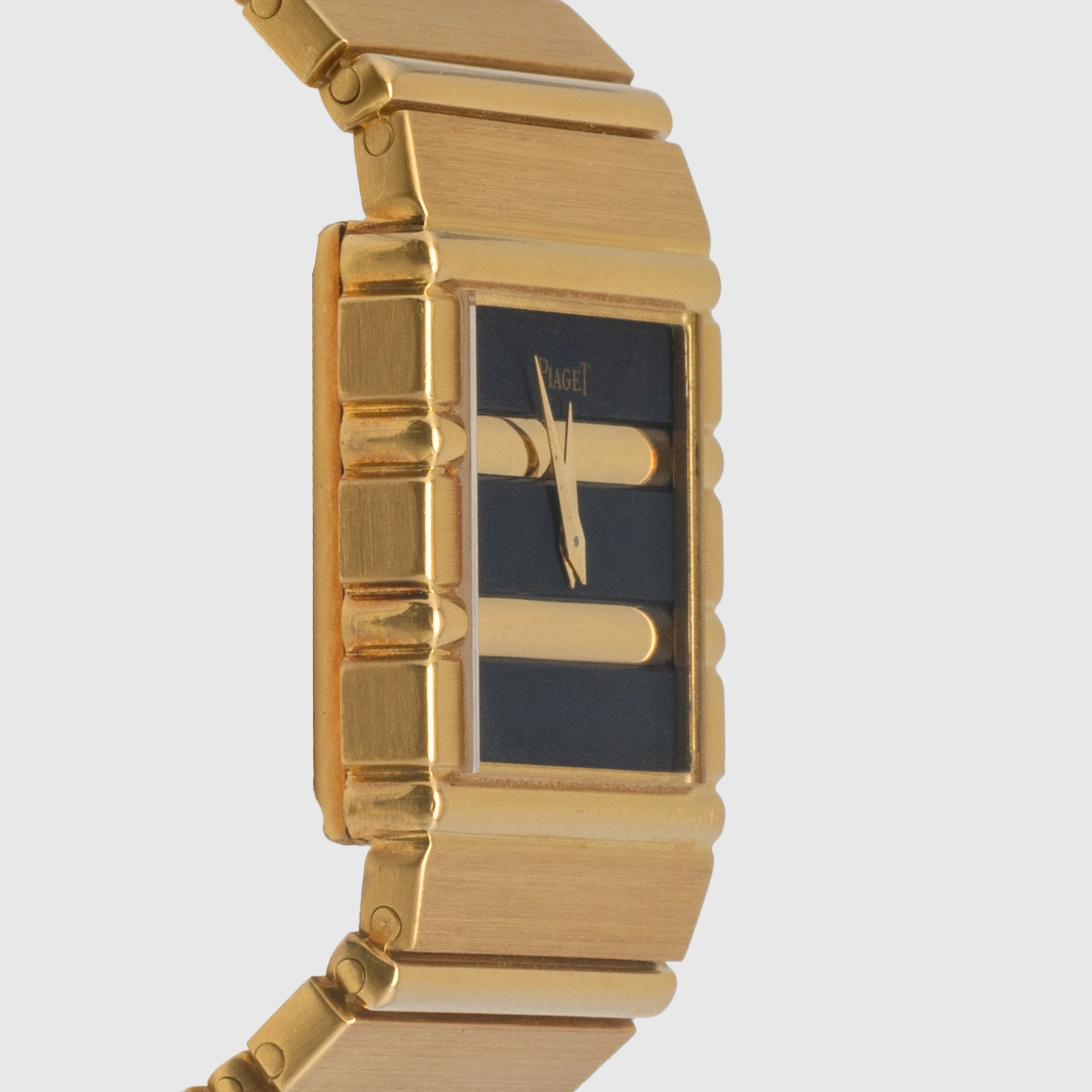 1980's Piaget Polo 18K Yellow Gold Black Dial Ref. 7131 c 701