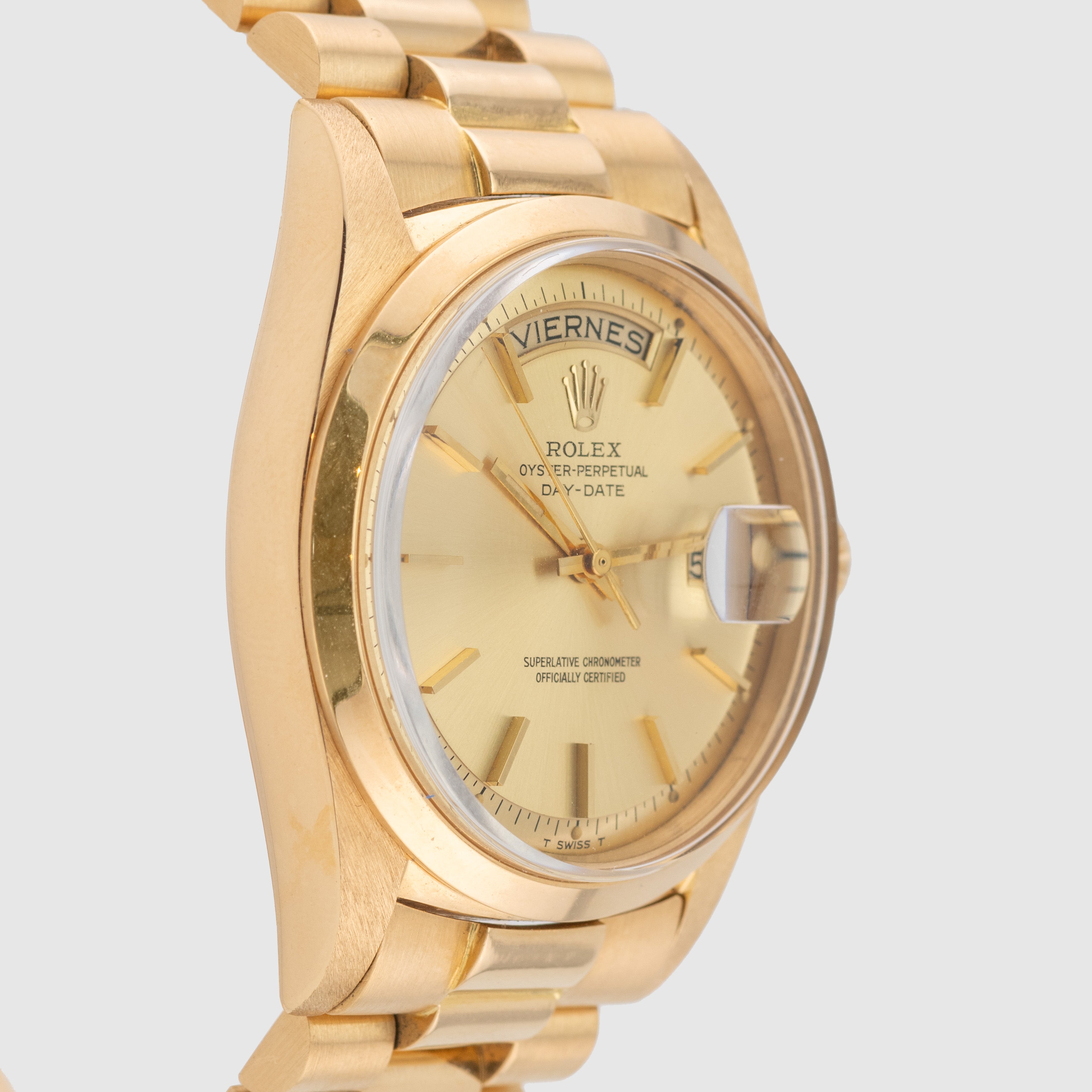 1967 Rolex Day Date Champagne Pie Pan Dial Ref. 1802