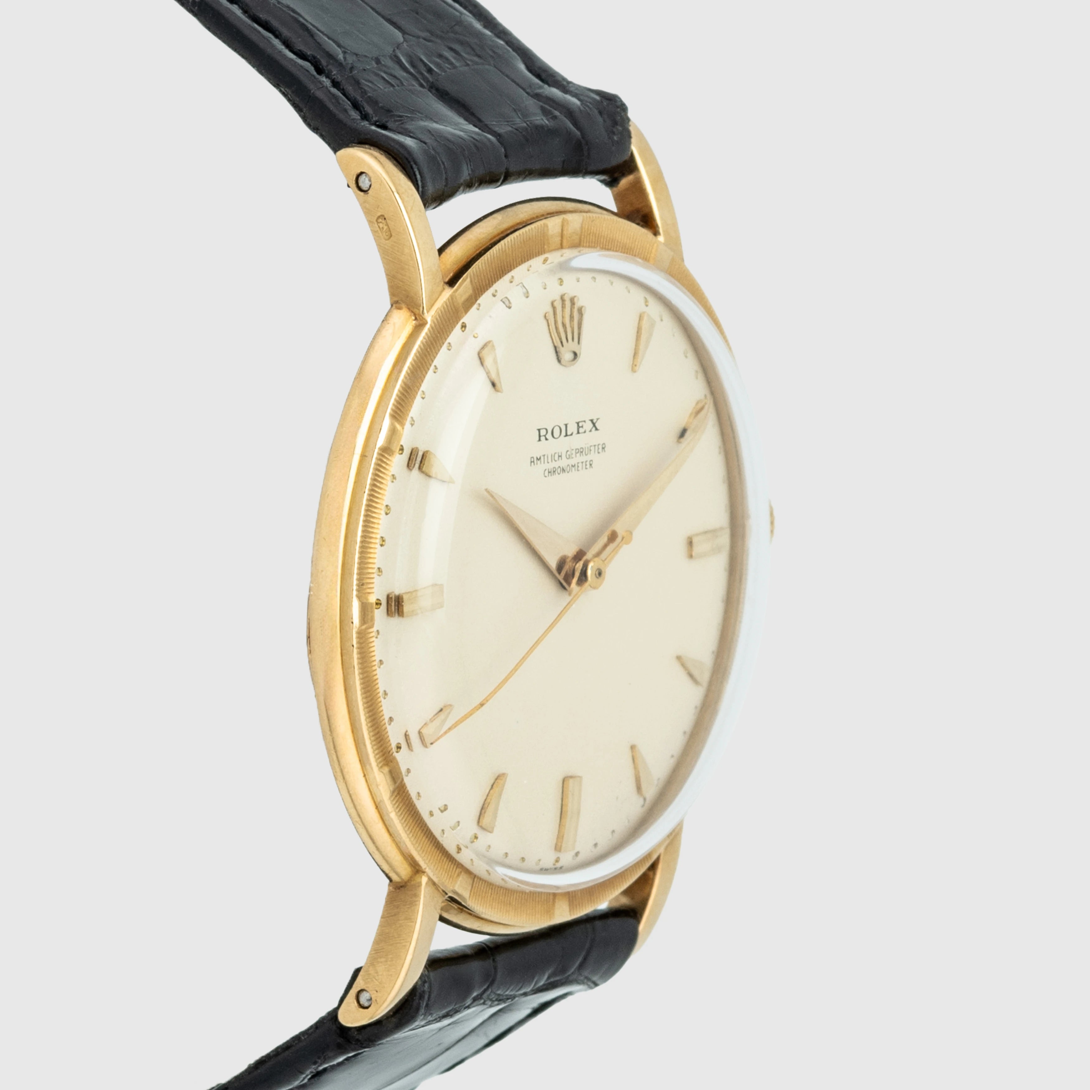1958 Rolex Dress Watch 18K 'Amtlich Gepruefter' Chronometer, Like new Ref. 8952