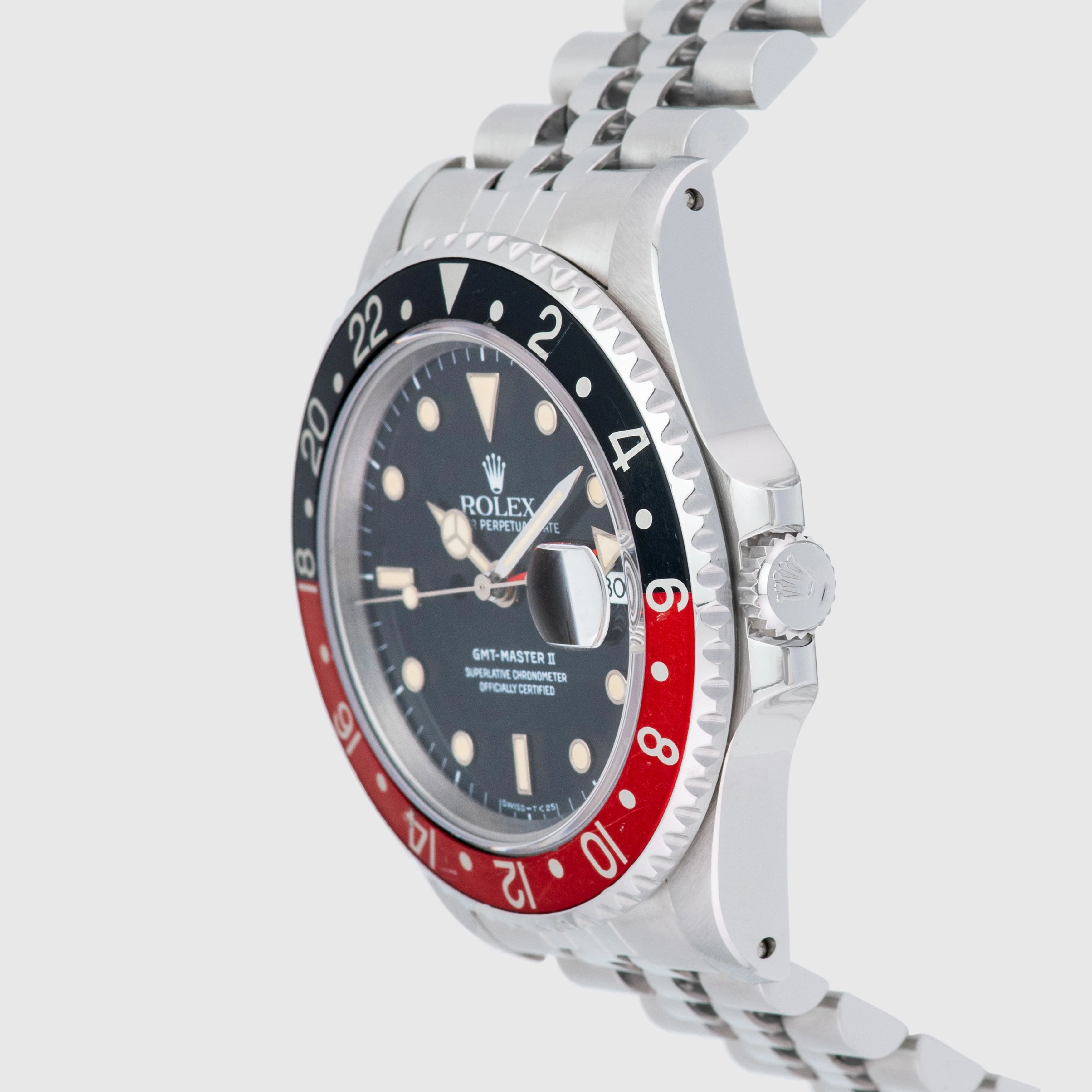 1990 Rolex GMT Master II 'Coke' Jubilee Bracelet Ref. 16710 (Full Set)