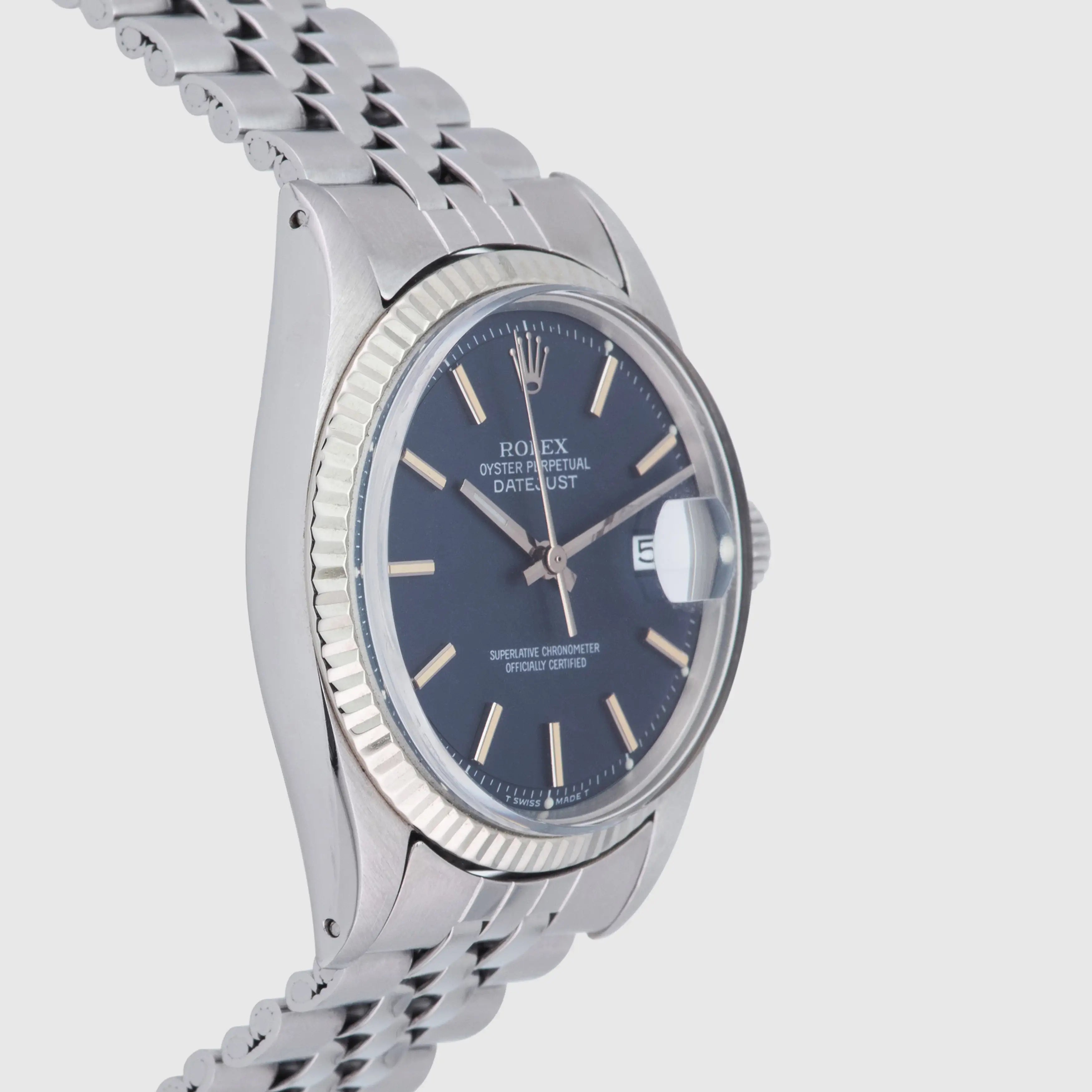1972 Rolex Datejust St/WG Blue Dial Ref. 1601