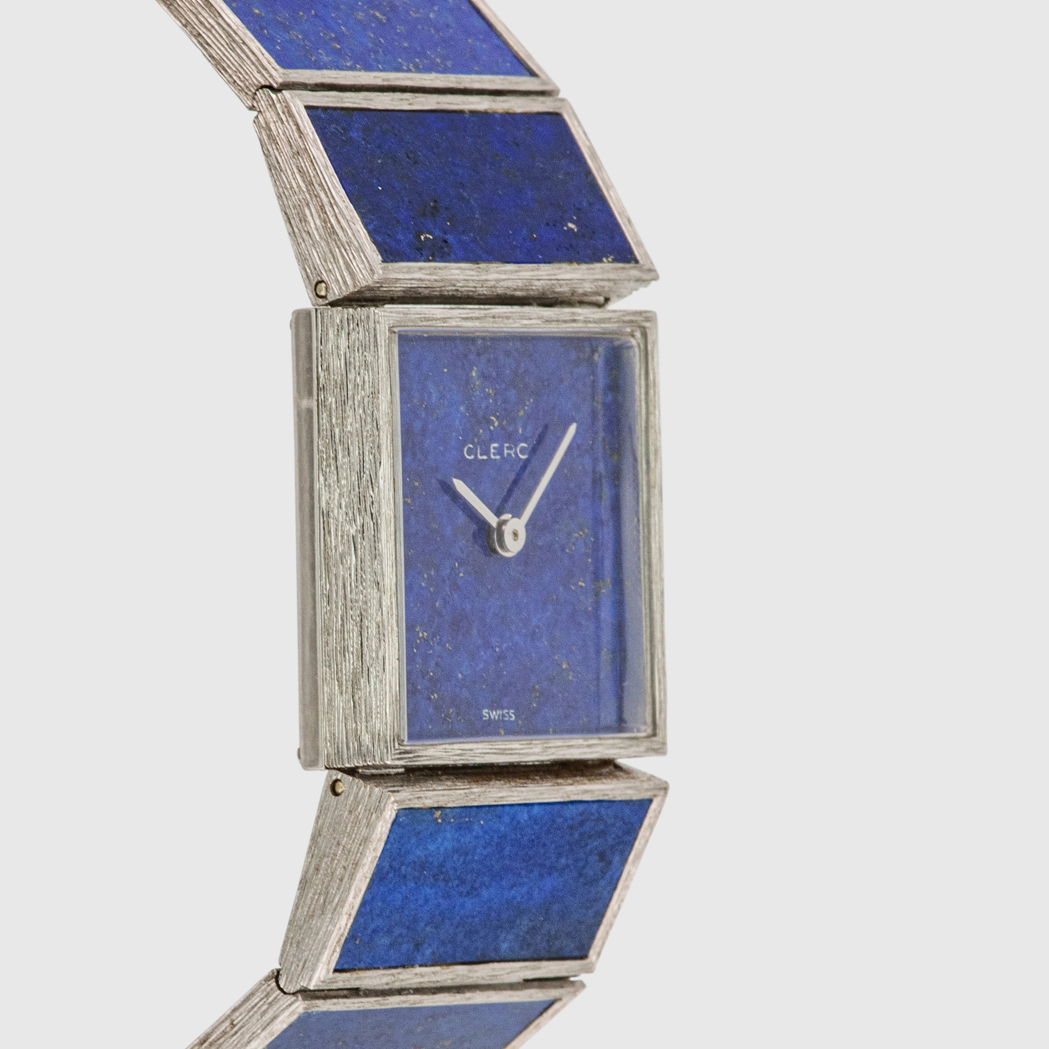 1970's Clerc White Gold Lapis Ref. 4038