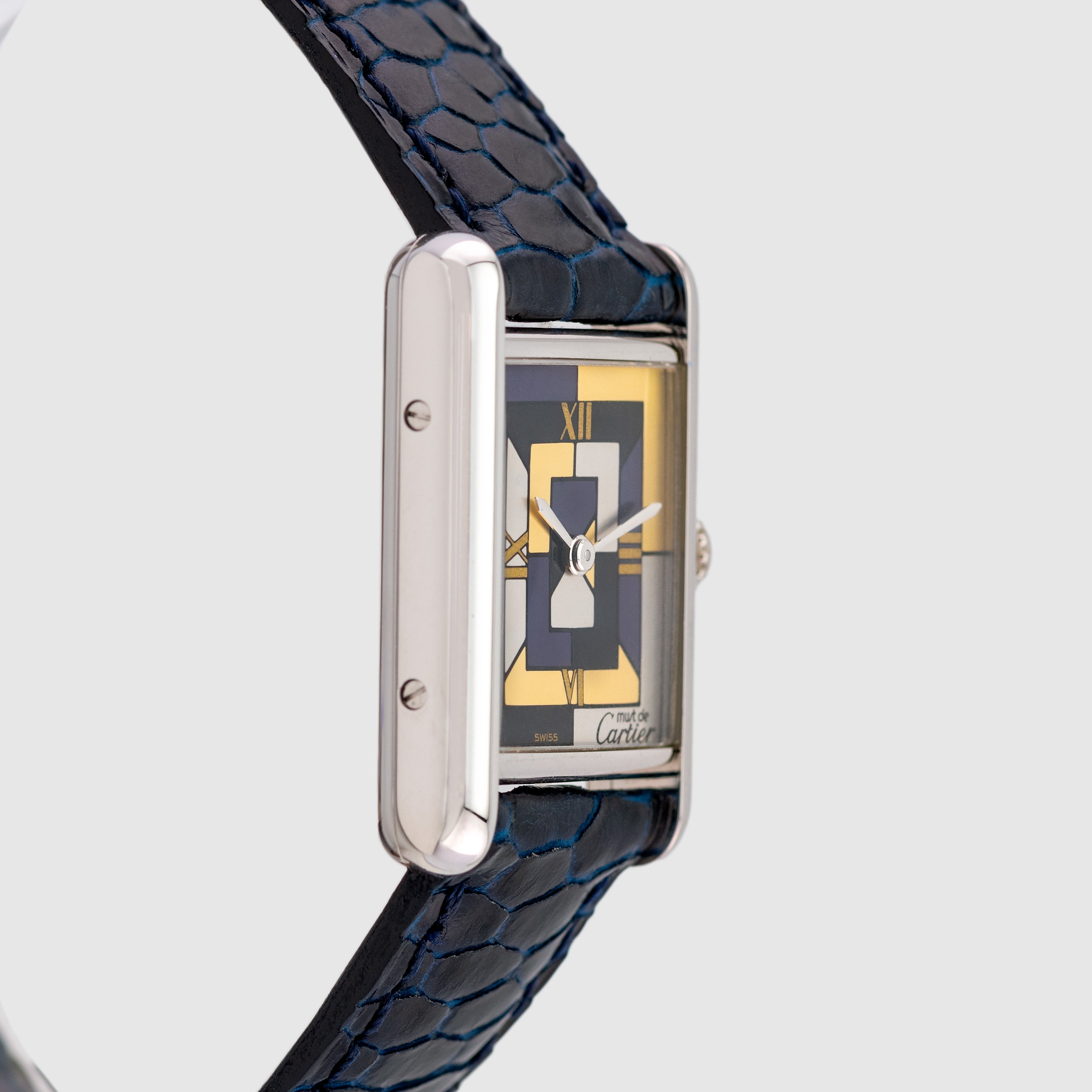 1995 Cartier Tank Must de Cartier Art Deco Dial NOS 925 Silver Ref. W1008195 (Full Set)