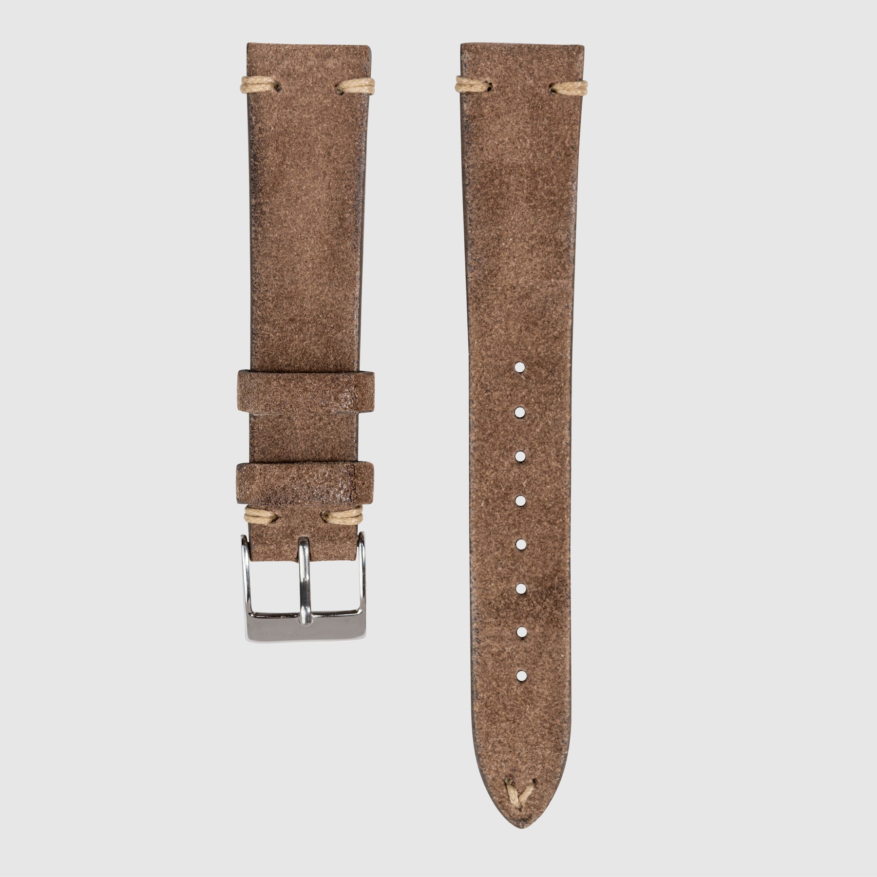 Vintage Strap Grey Brown - Suede Leather (Multiple Sizes)