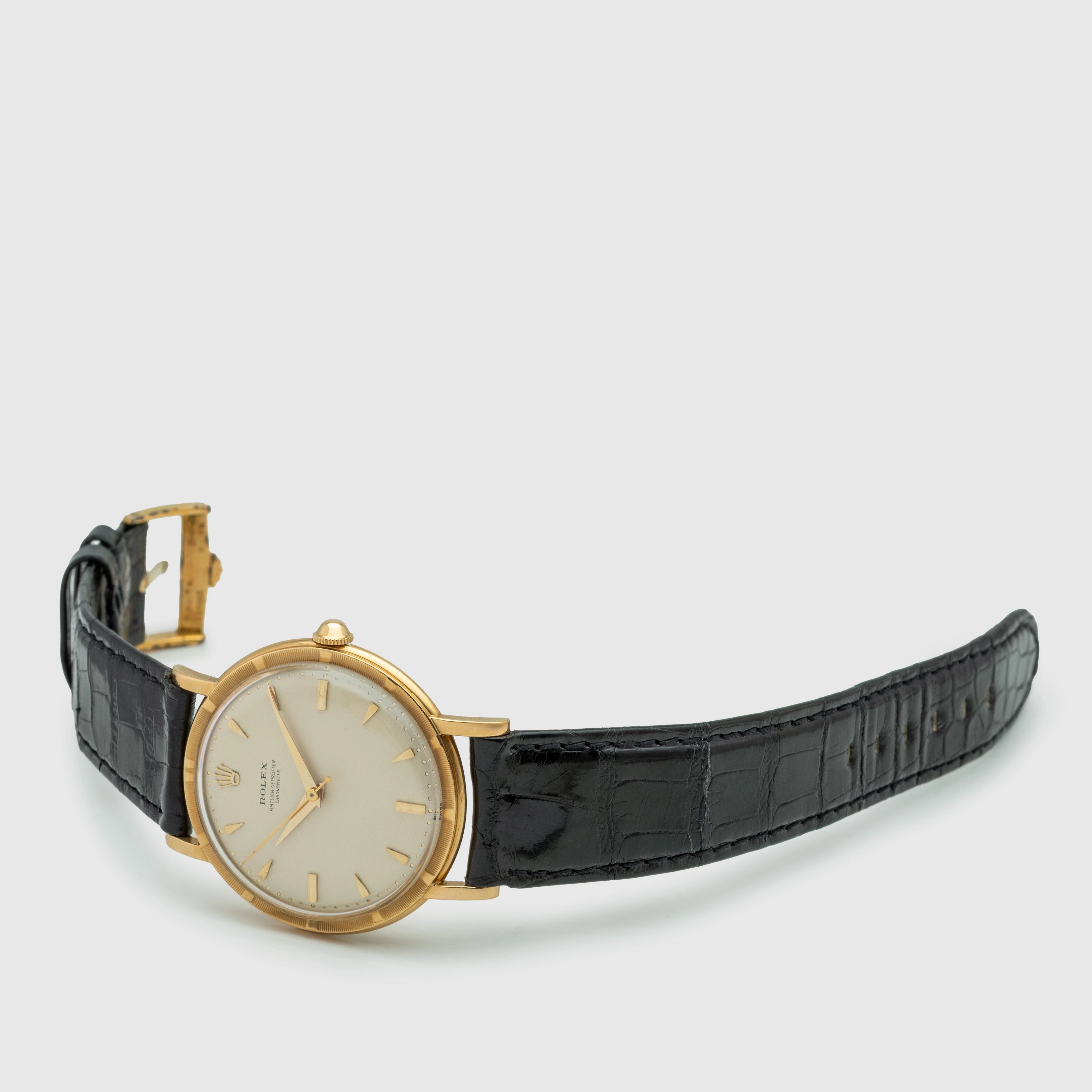 1958 Rolex Dress Watch 18K 'Amtlich Gepruefter' Chronometer, Like new Ref. 8952
