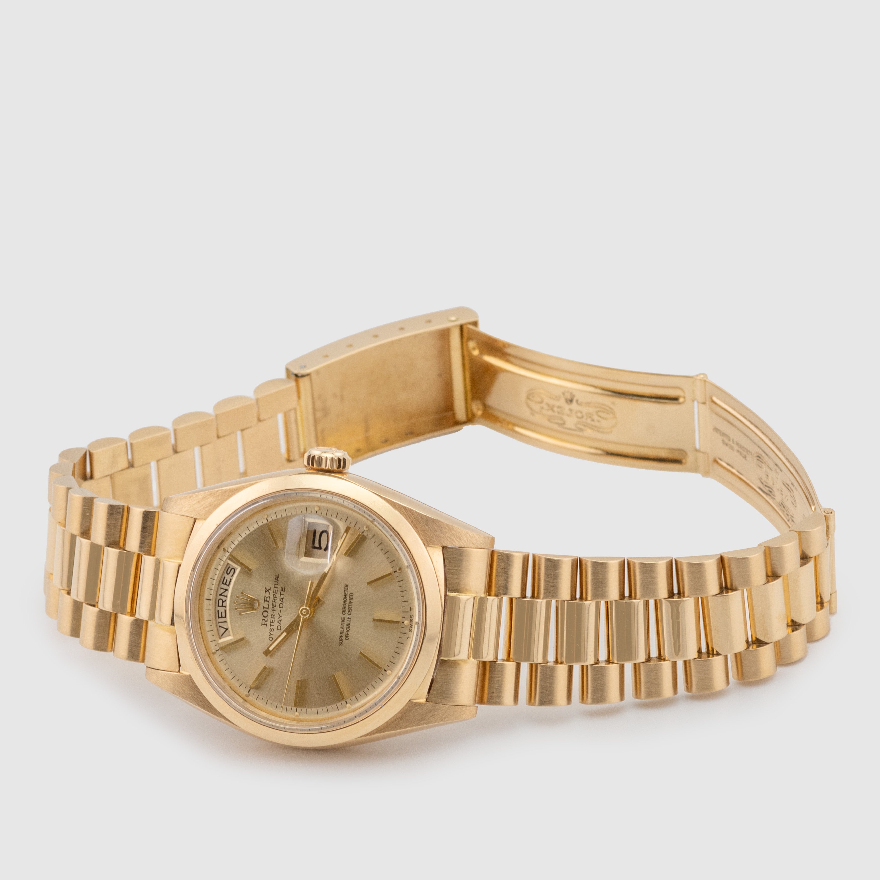 1967 Rolex Day Date Champagne Pie Pan Dial Ref. 1802
