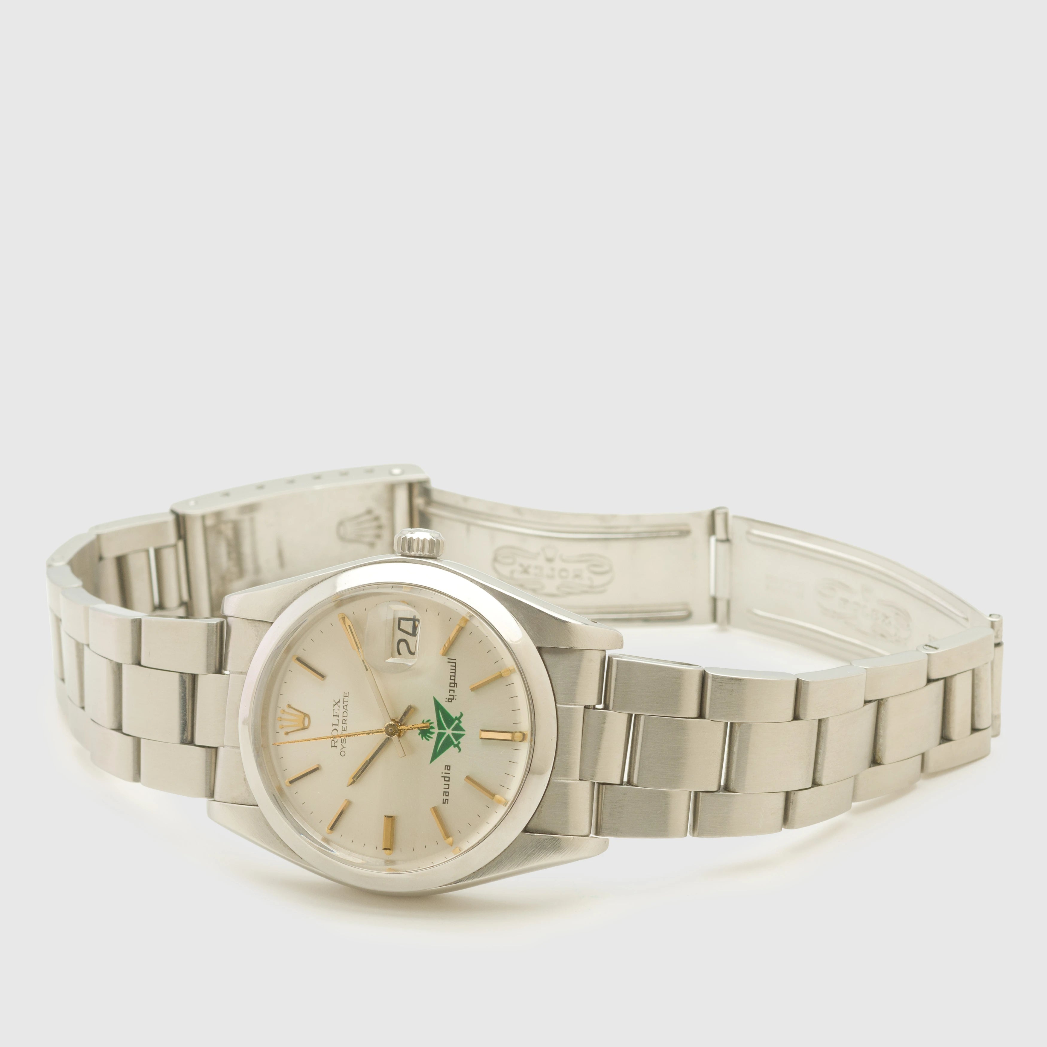 1979 Rolex Oysterdate Precision Silver Saudia Airlines Dial Ref. 6694