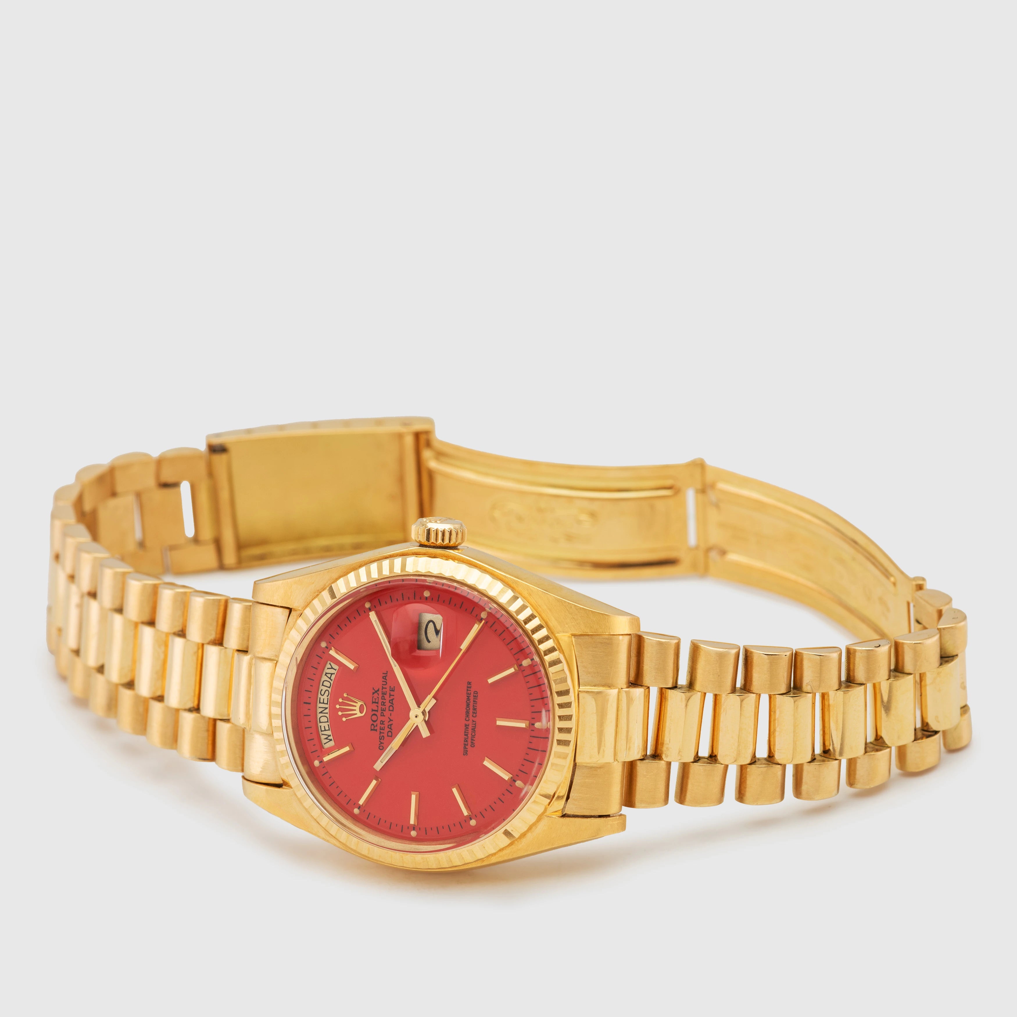 1975 Rolex Day Date Red Stella Dial Ref. 1803