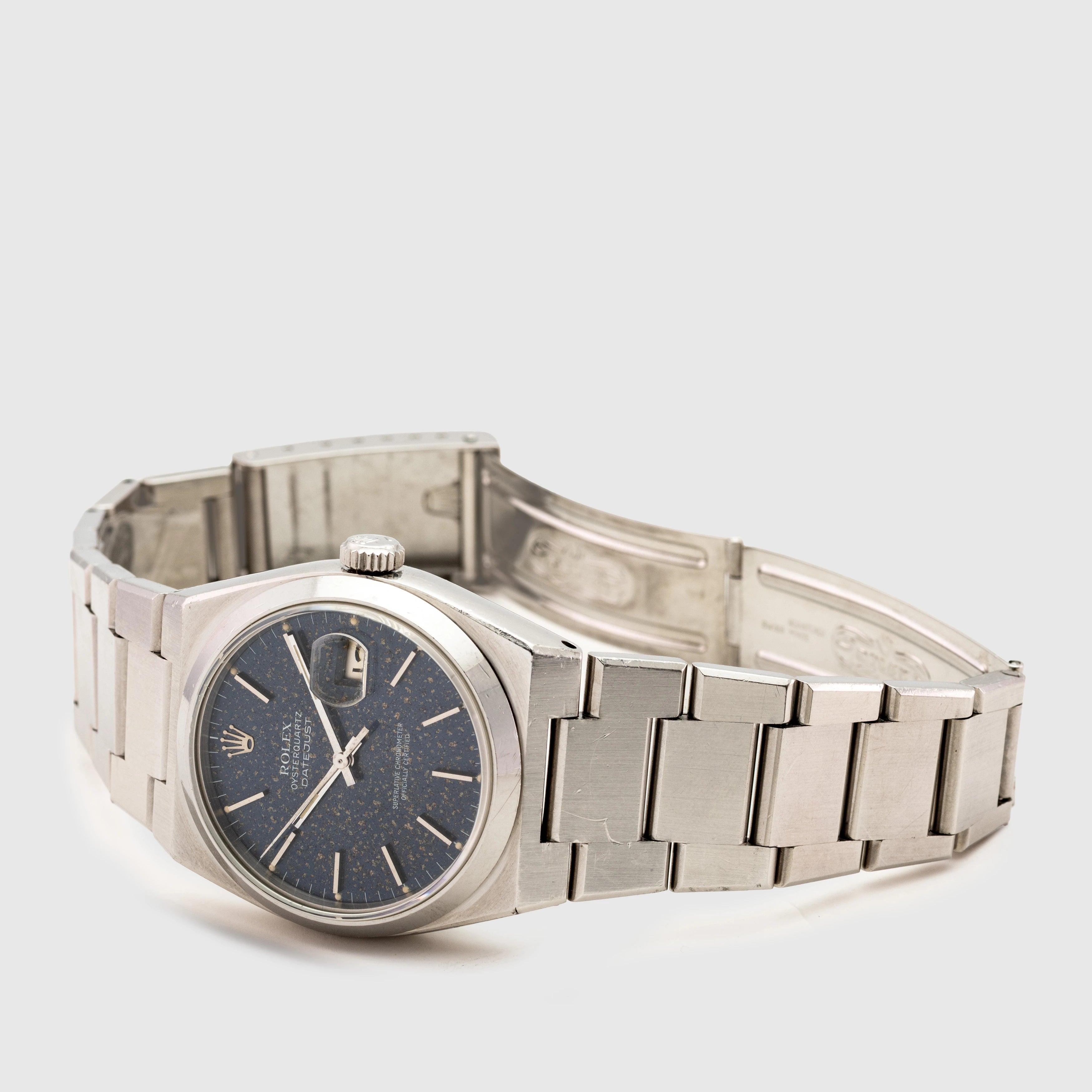 1980 Rolex Datejust Oysterquartz Blue Tropical Dial Ref. 17000