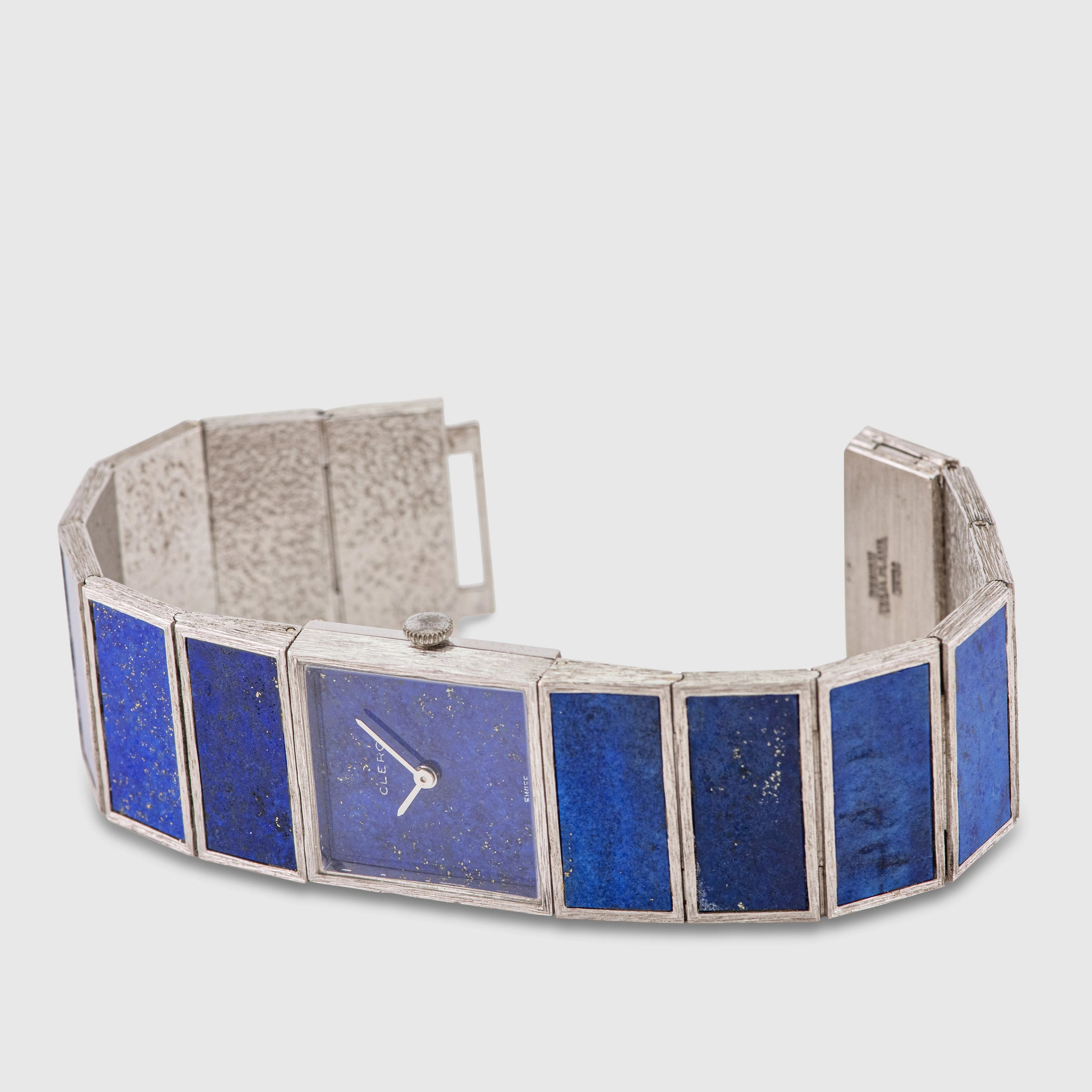 1974 Clerc White Gold Lapis Ref. 4038 (Box & Papers)