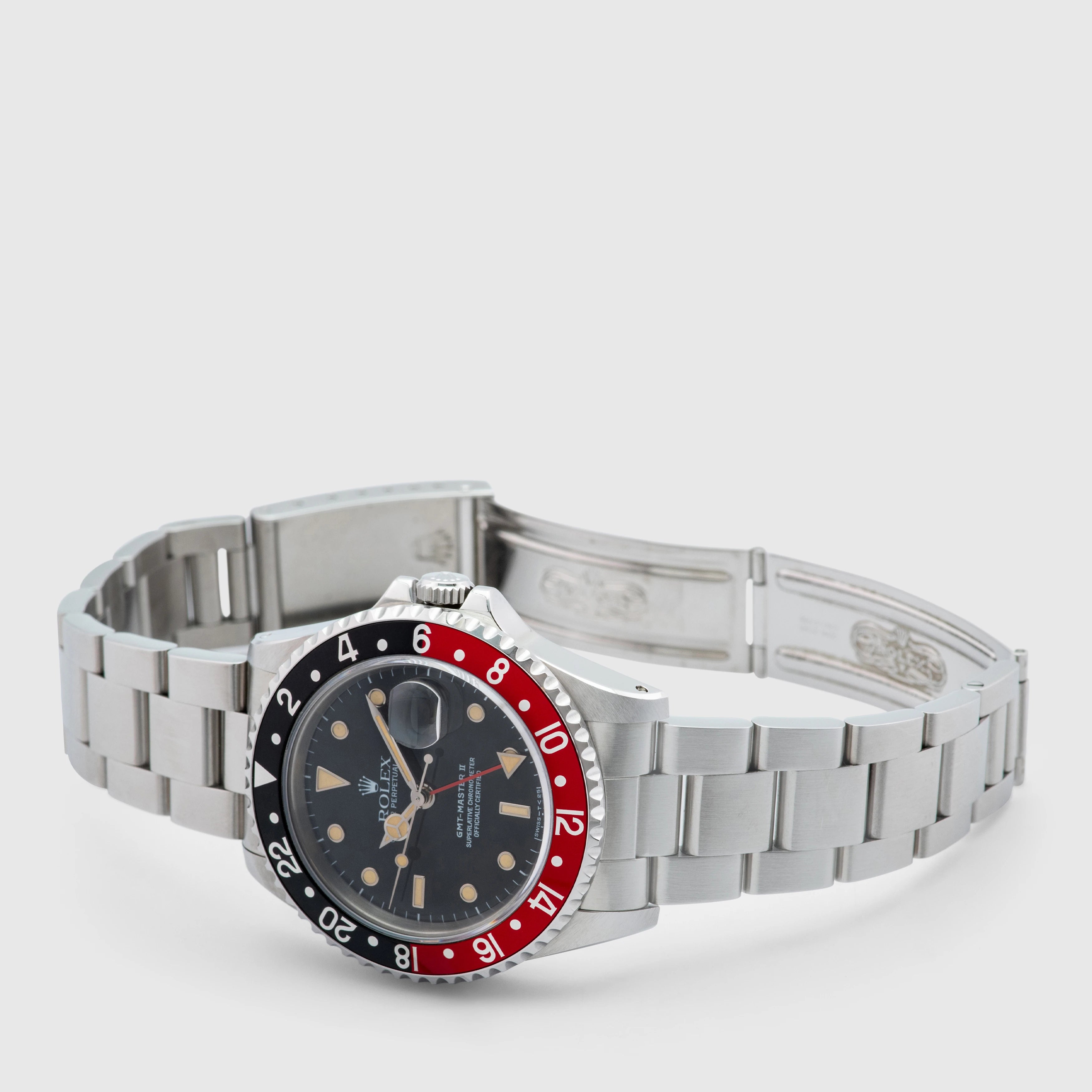1991 Rolex GMT Master II 'Coke' Oyster Bracelet Ref. 16710 (Full Set)