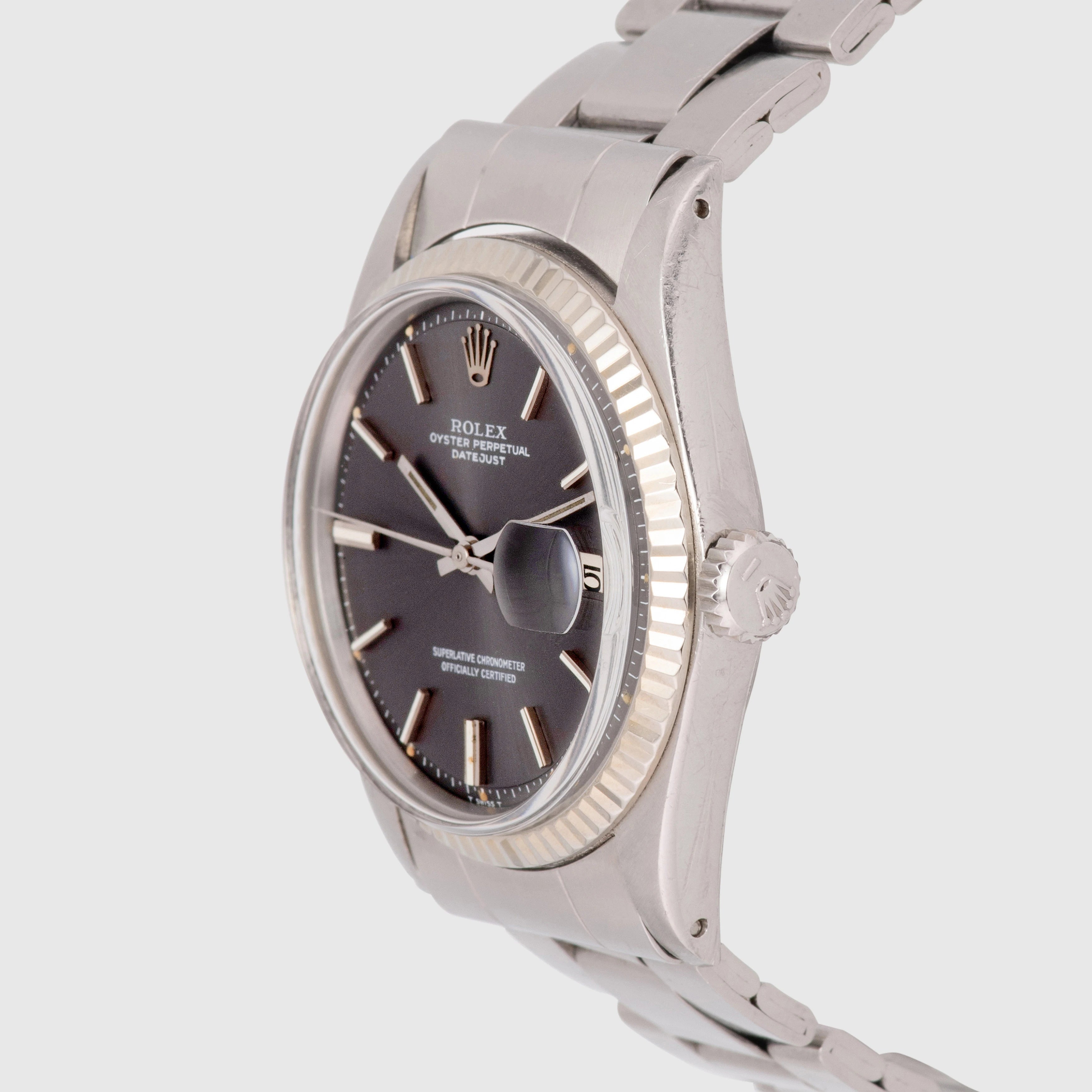 1978 Rolex Datejust Grey Dial Oyster Bracelet Ref. 1601
