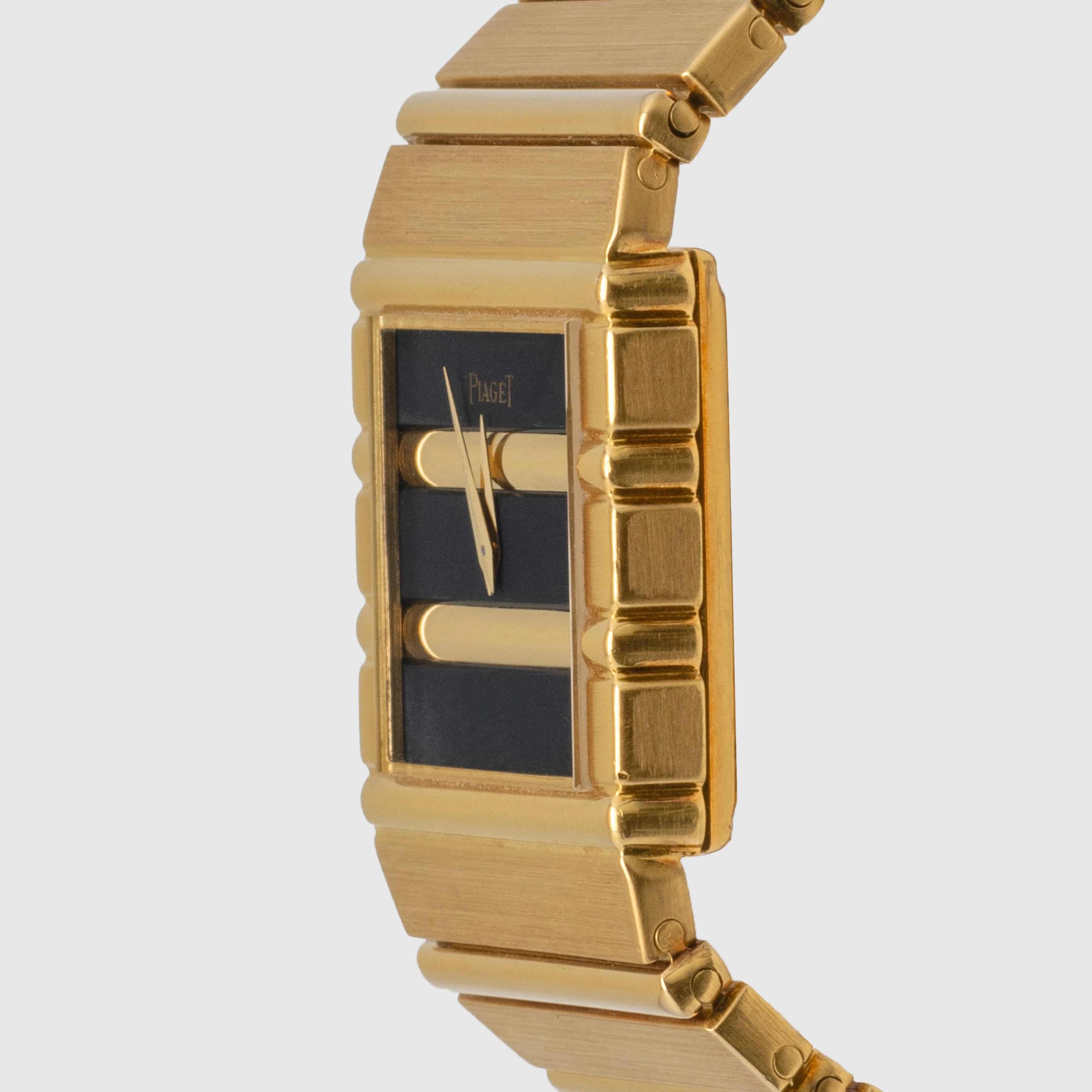 1980's Piaget Polo 18K Yellow Gold Black Dial Ref. 7131 c 701